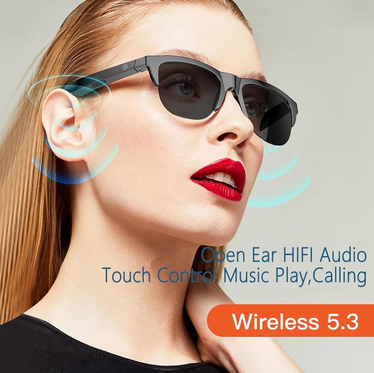 Lentes De Sol Recargable Con Parlante Bluetooth-2