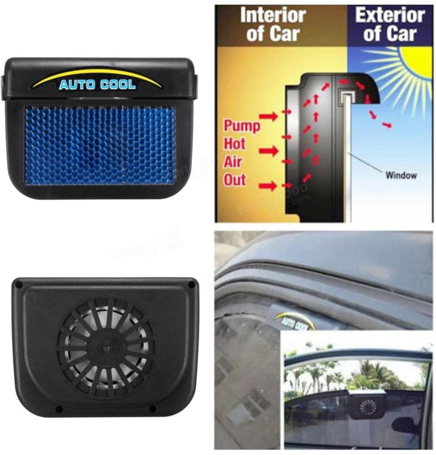 Ventilador Portátil Solar Para Auto-4