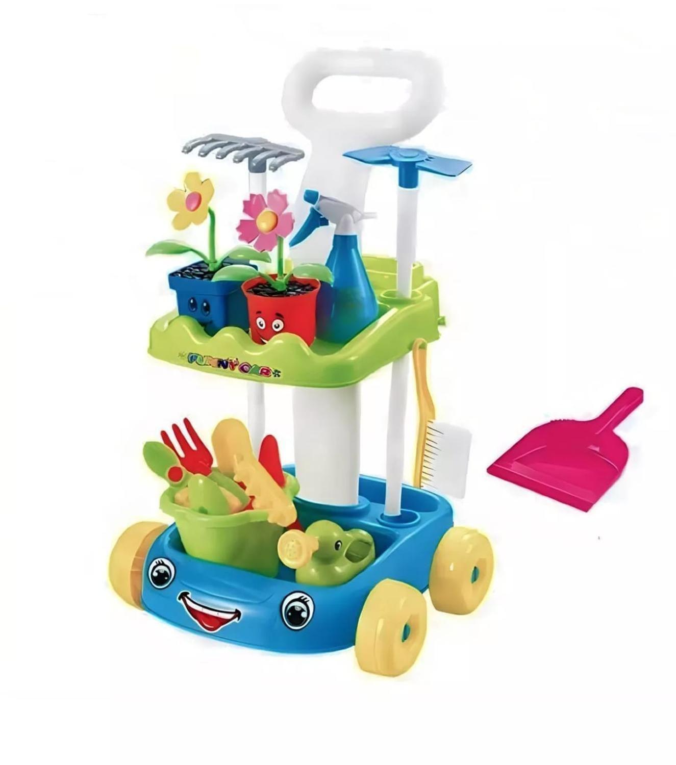 Carrito De Jardineria Infantil Con 13 Accesorios Luz Y Sonidos-2