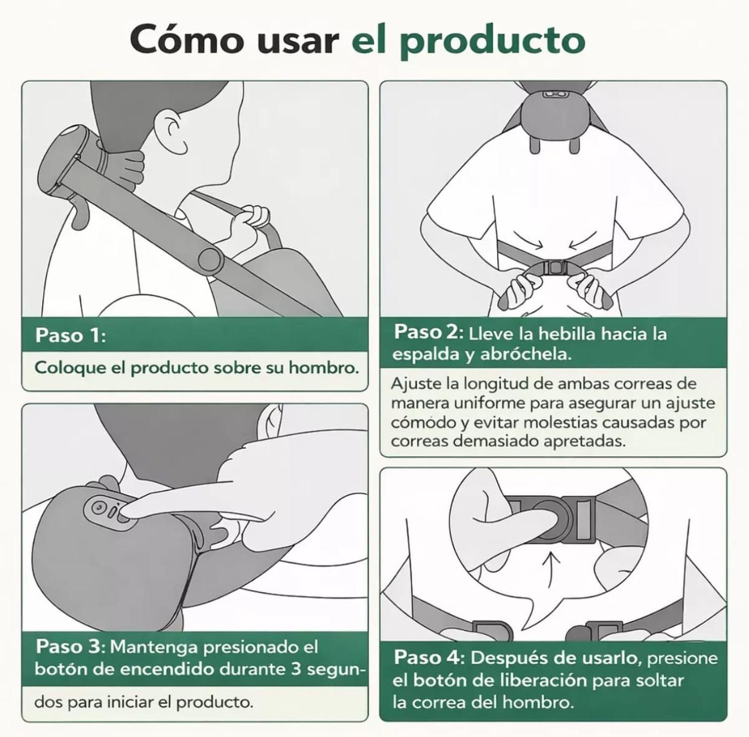 Masajeador Cervical Y Espalda Tipo Pulpo Con Calor Y Vibracion-3