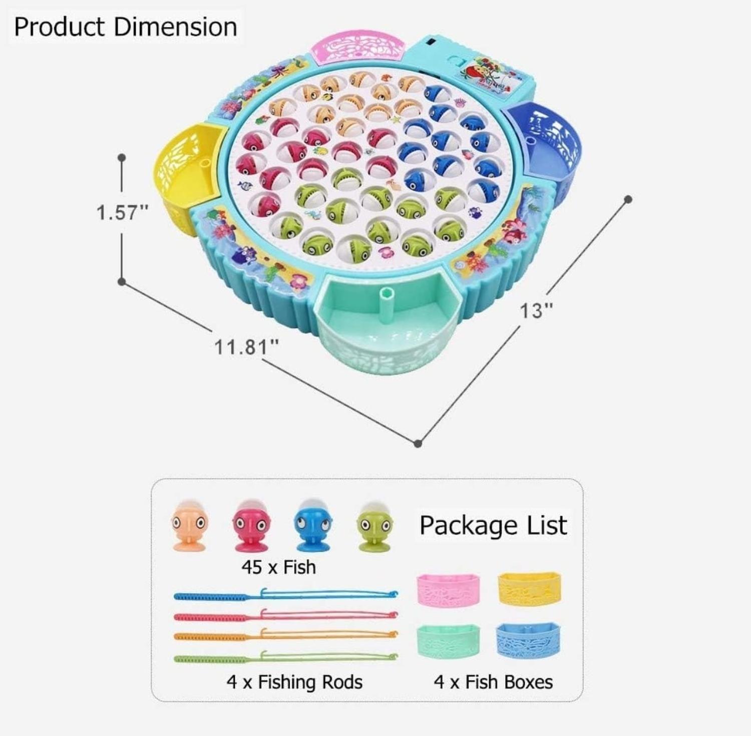 Juego De Pesca Magnetico Infantil Con Movimiento-2