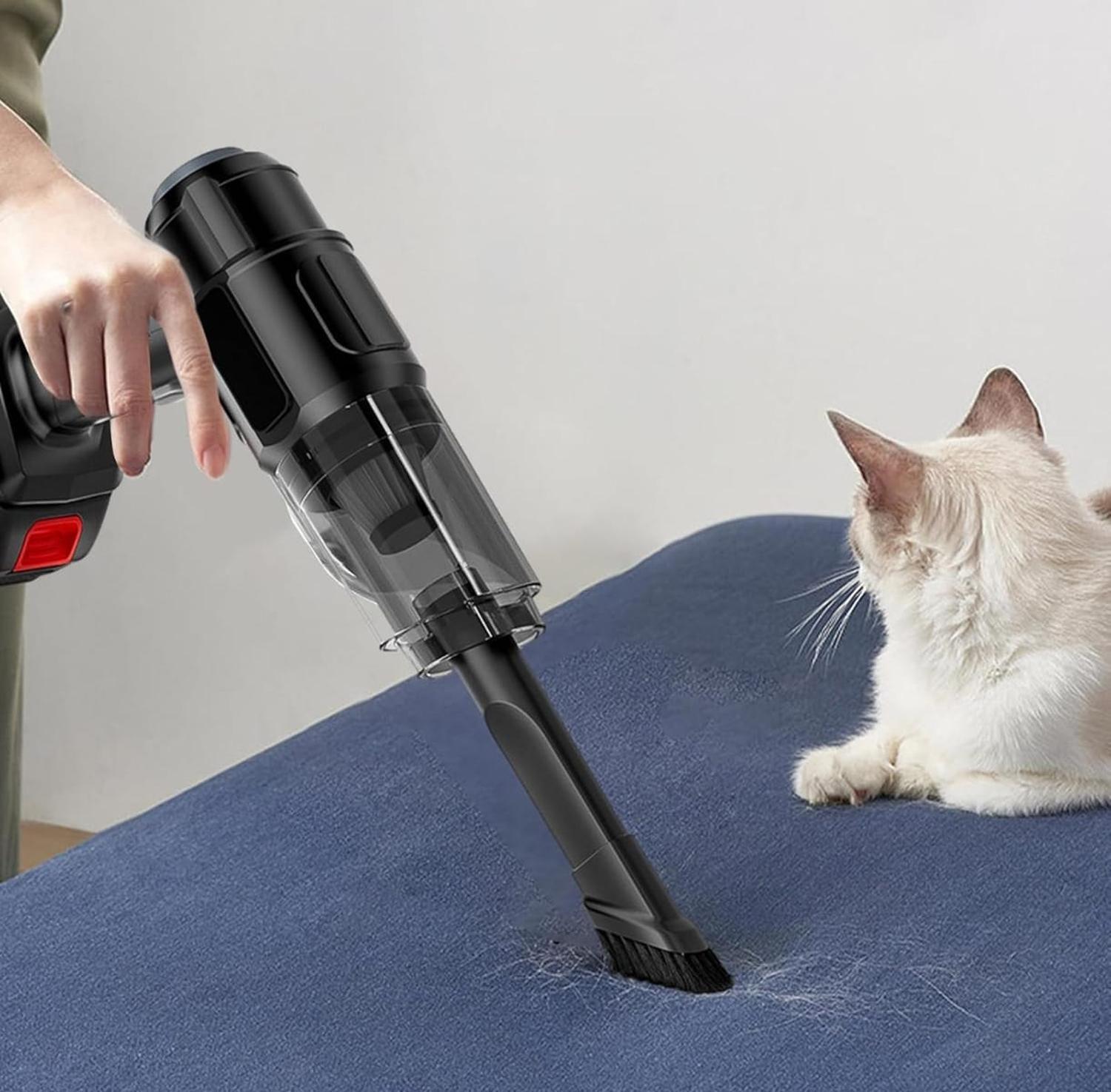 Aspiradora Inalambrica Recargable Para Auto Y Casa-2