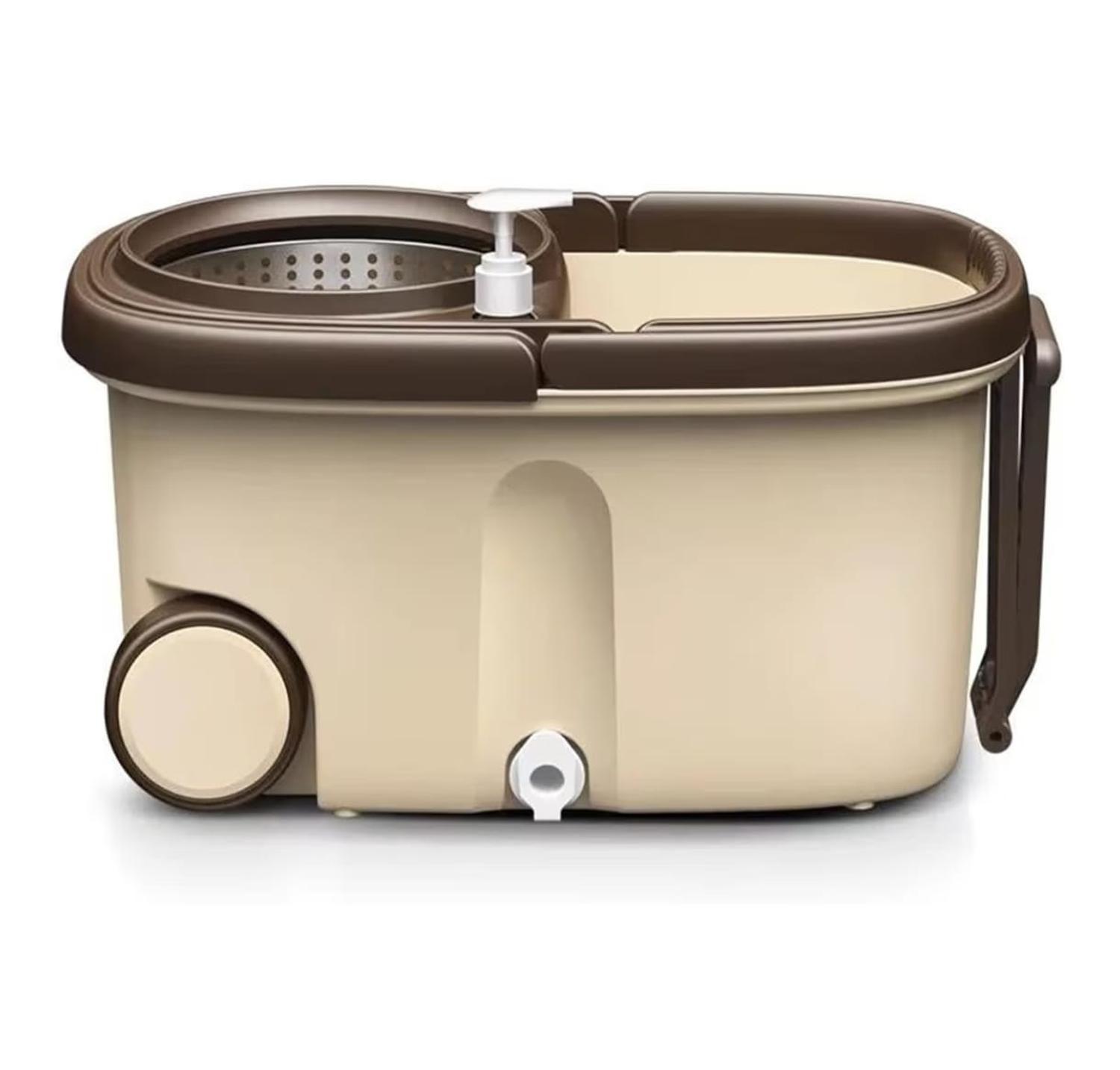 Trapero Mopa Giratoria 360º Con Balde Centrifugador Acero Inoxidable-6