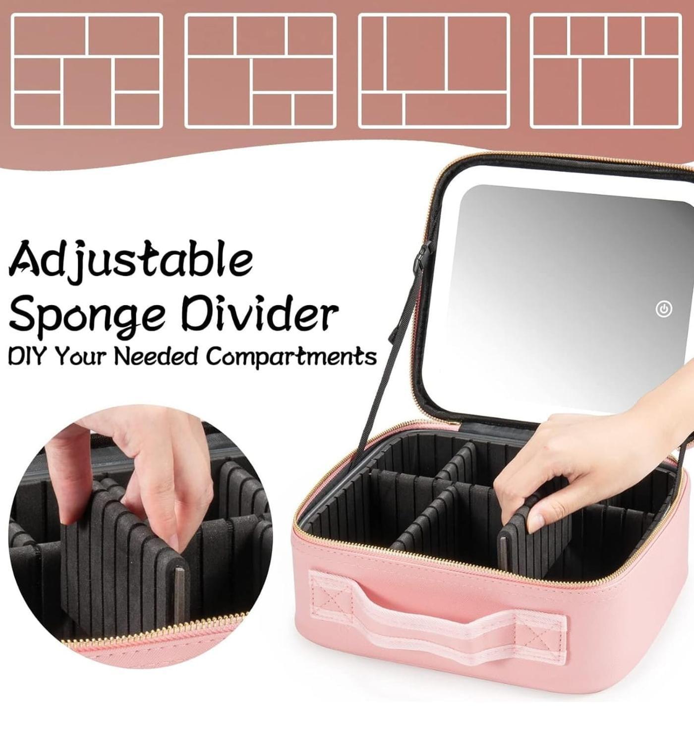 Cosmetiquero Organizador De Maquillaje Con Luz Led-6