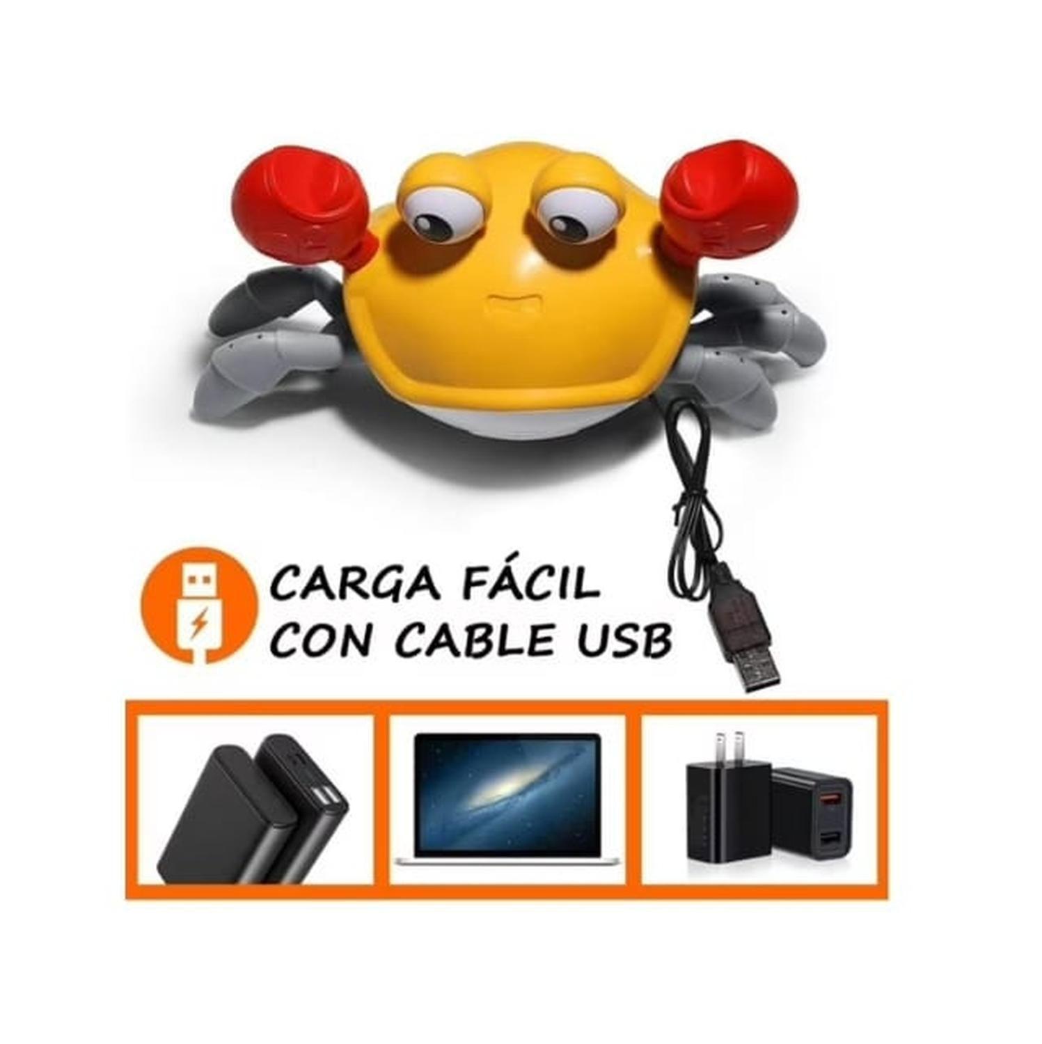 Cangrejo Musical Recargable USB Con Sensor Para Bebes-3