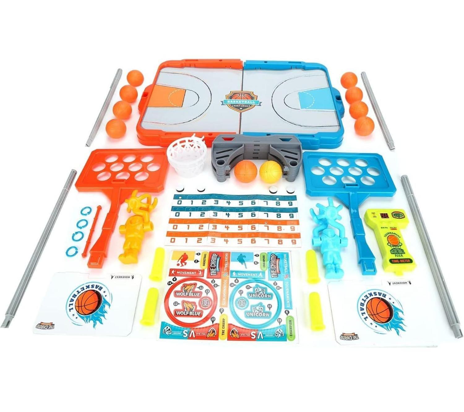 Basquetbol De Mesa Portátil Mini Cancha De Juego-4