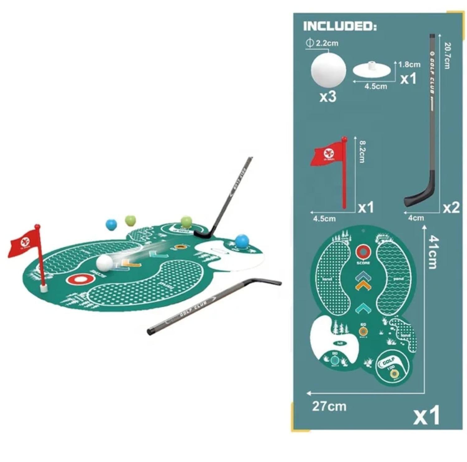 Mini Juego De Golf Para Niños Lona De Golf-2