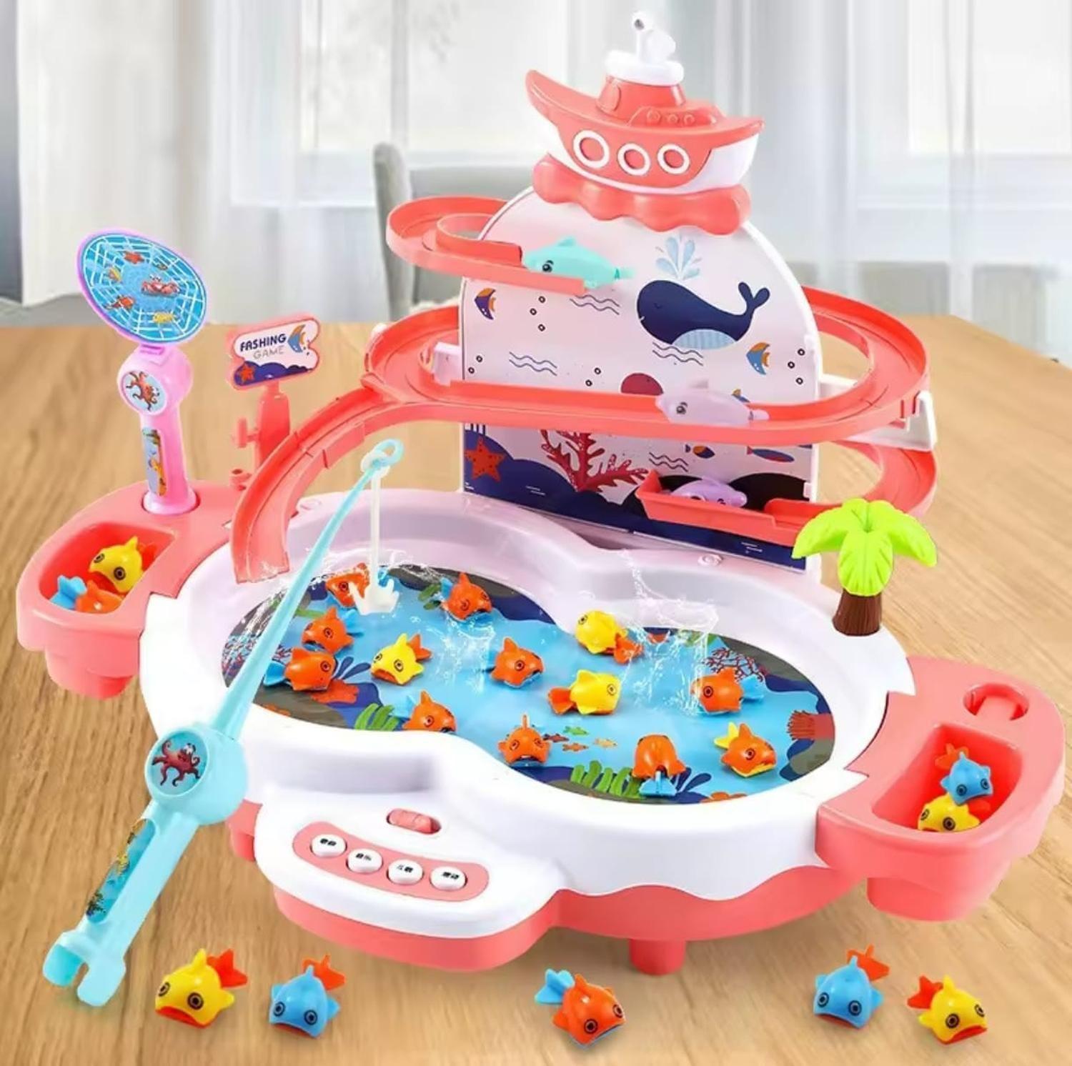 Juego De Pesca Magneticos 3 En 1 Para Niños-1