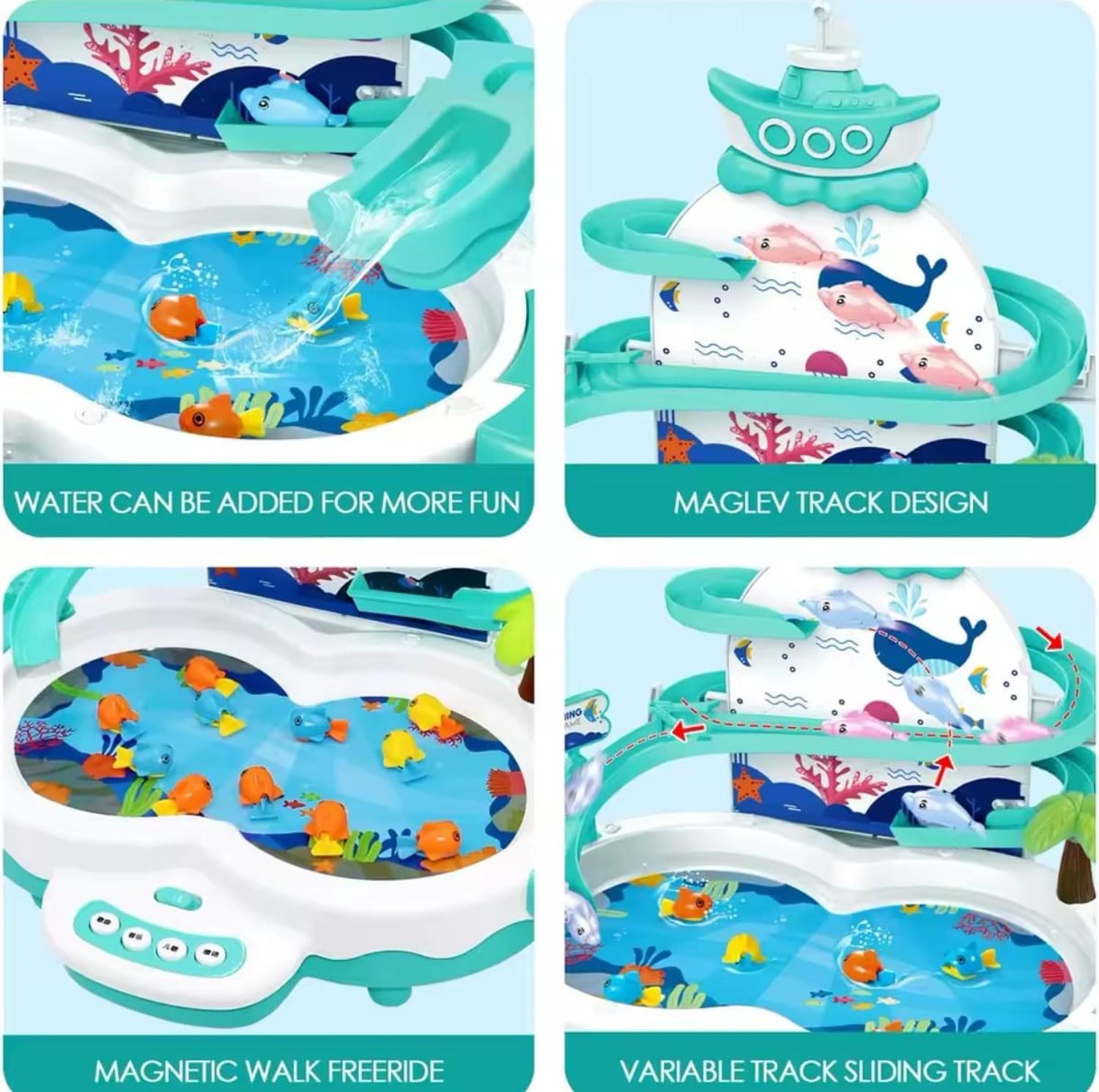 Juego De Pesca Magneticos 3 En 1 Para Niños-4