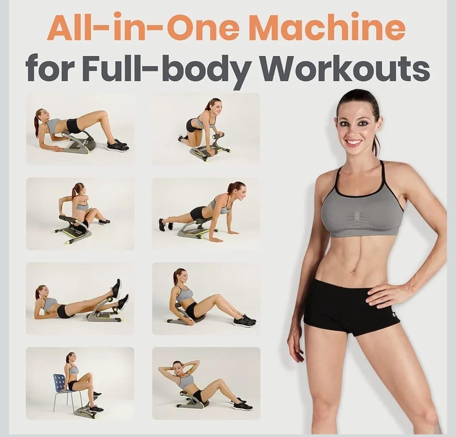 Maquina De Abdominales Entrenador Multifuncional Plegable-2