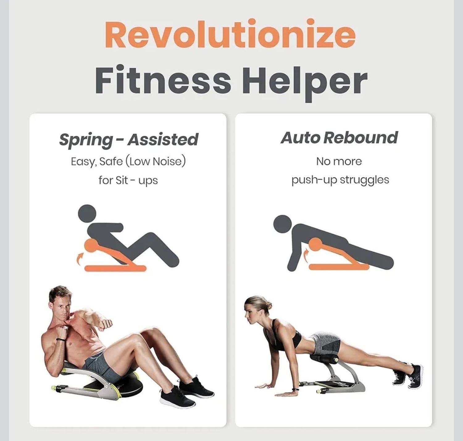 Maquina De Abdominales Entrenador Multifuncional Plegable-3