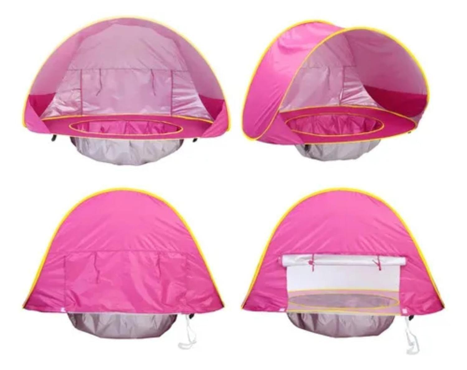 Carpa Con Piscina De Exterior Para Bebes Azul-5