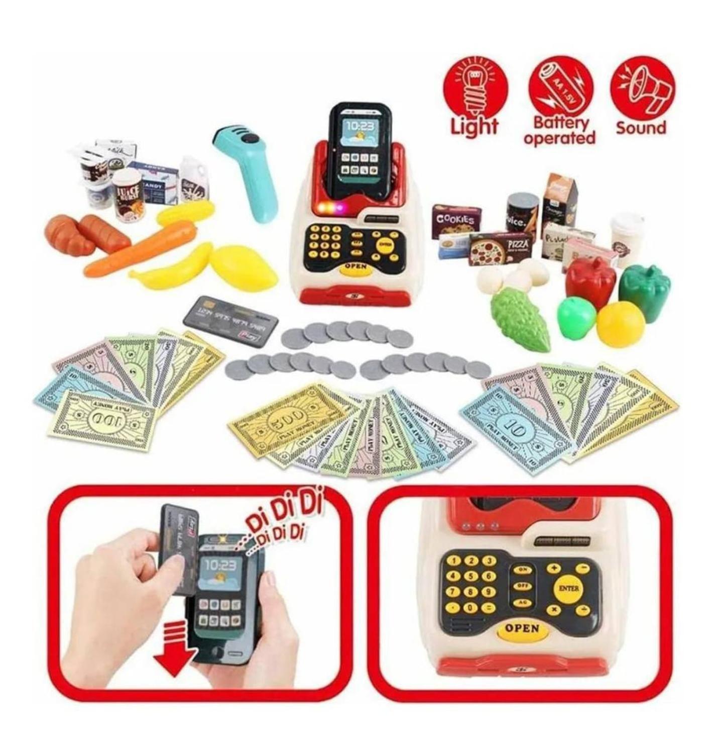 Juego De Supermercado Con Carrito Y 48 Piezas-3