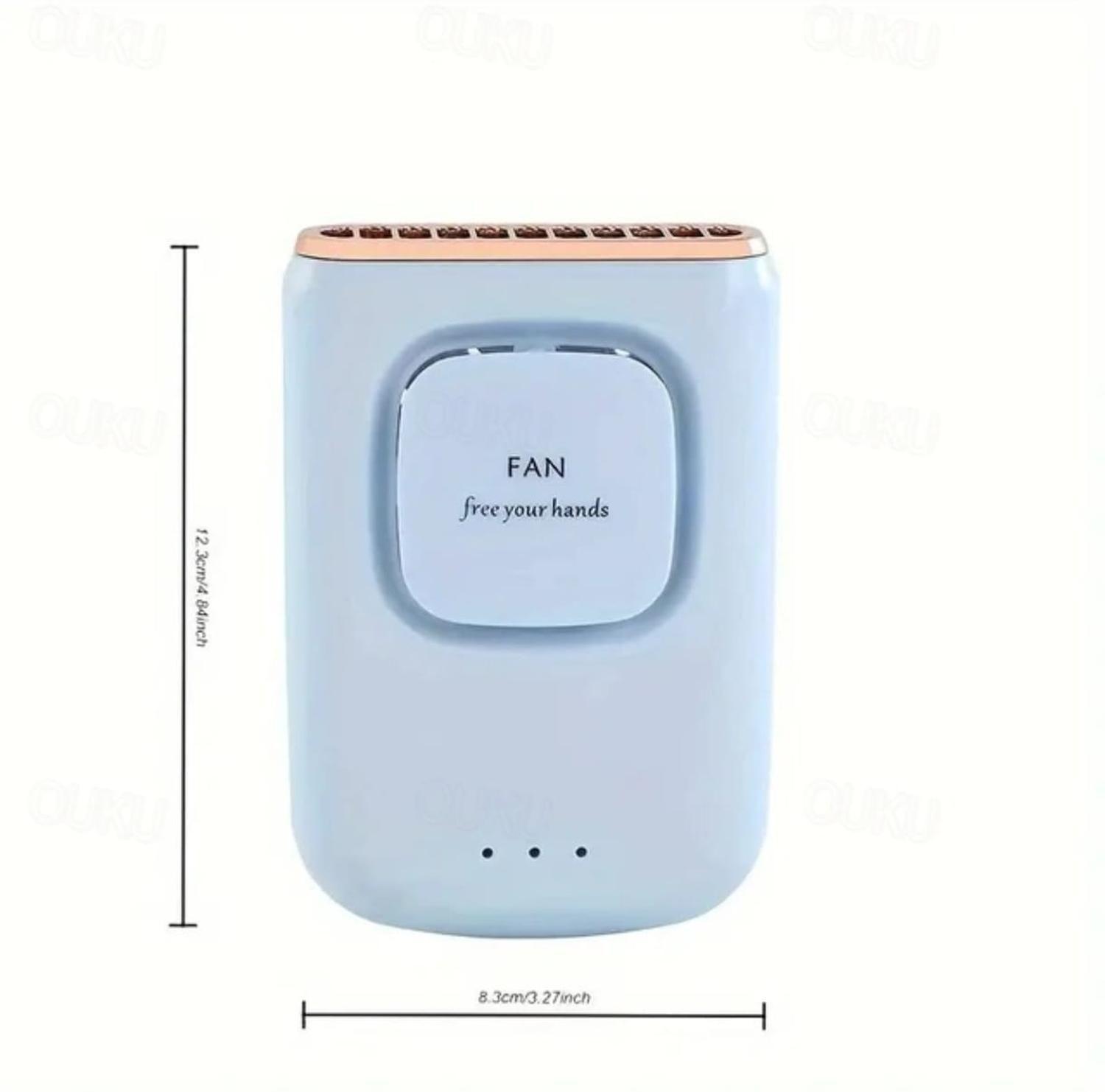 Ventilador De Cuello Colgante Portátil Recargable-4