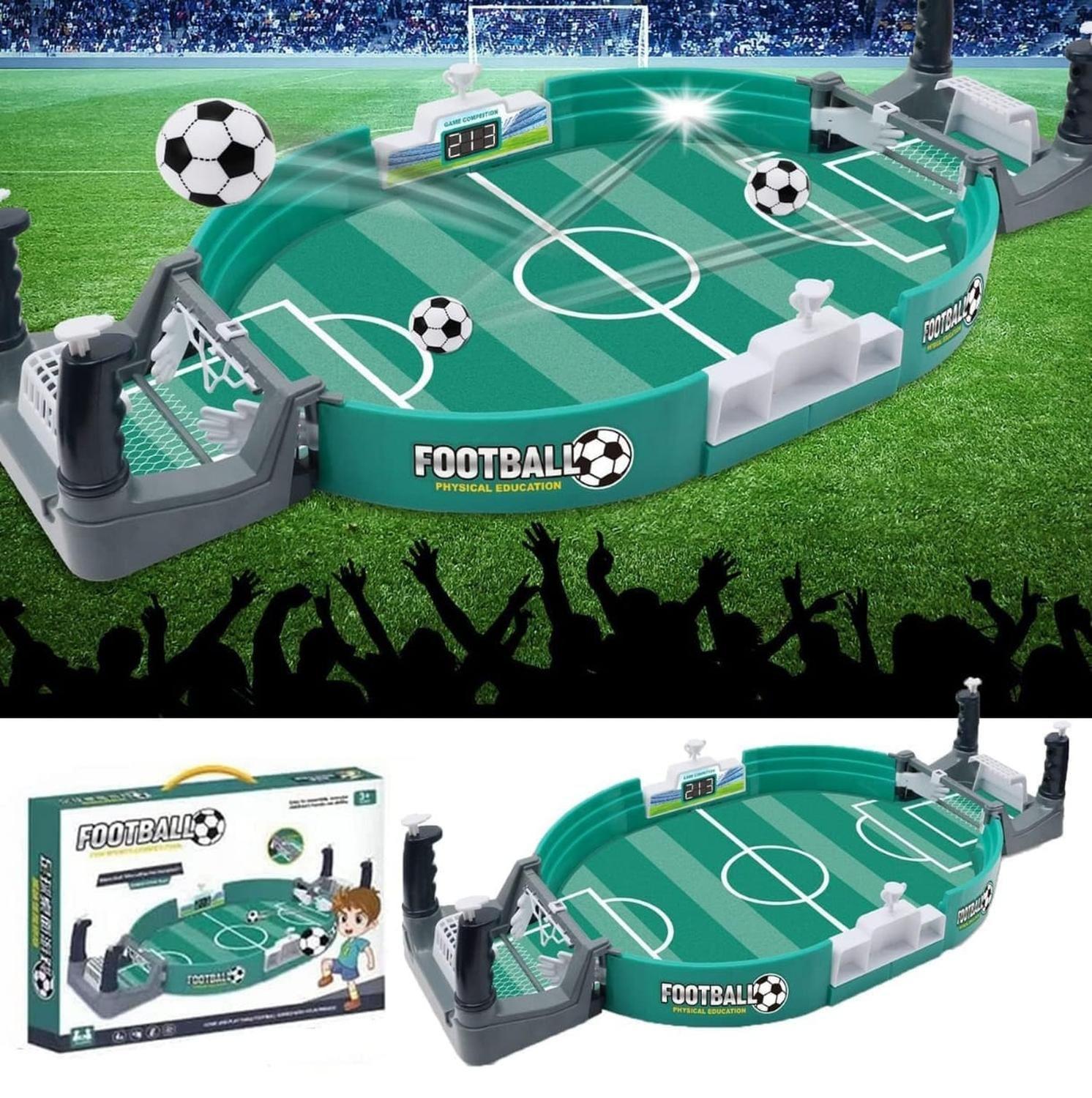 Futbol De Mesa Portátil Mini Cancha De Juego-3