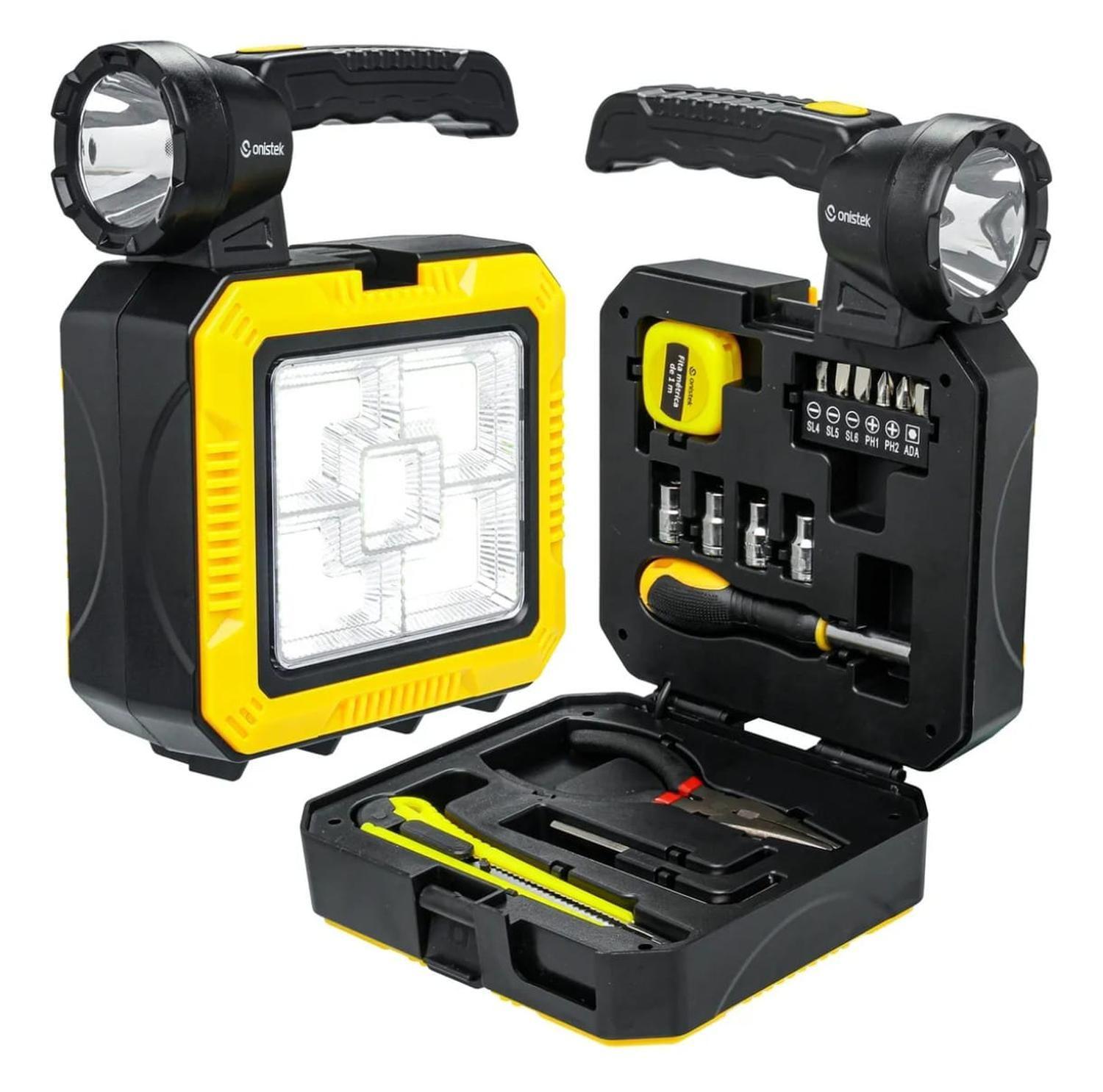 Linterna Solar Recargable + Kit De Herramienta-0