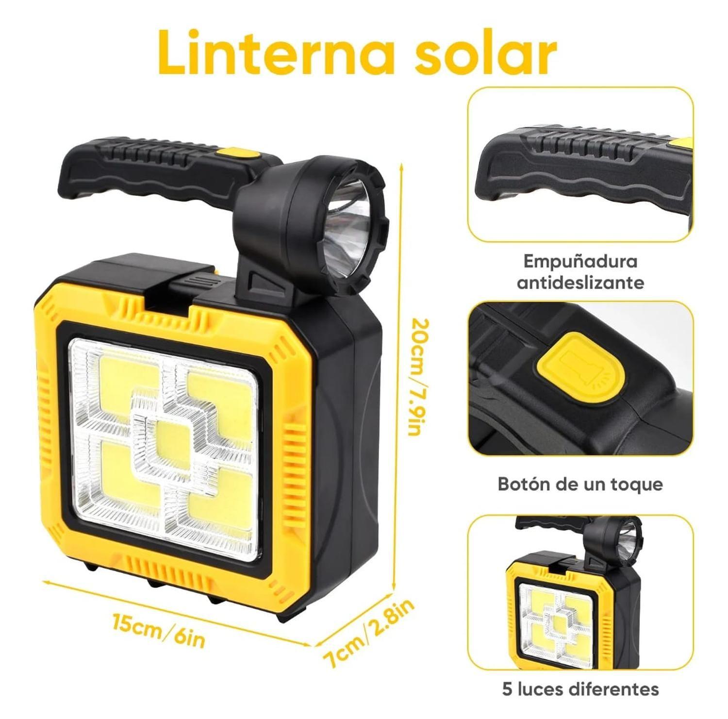 Linterna Solar Recargable + Kit De Herramienta-2