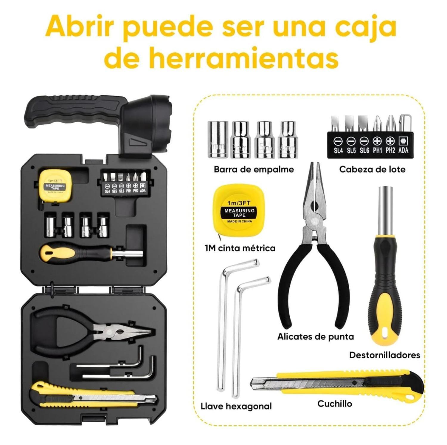 Linterna Solar Recargable + Kit De Herramienta-3