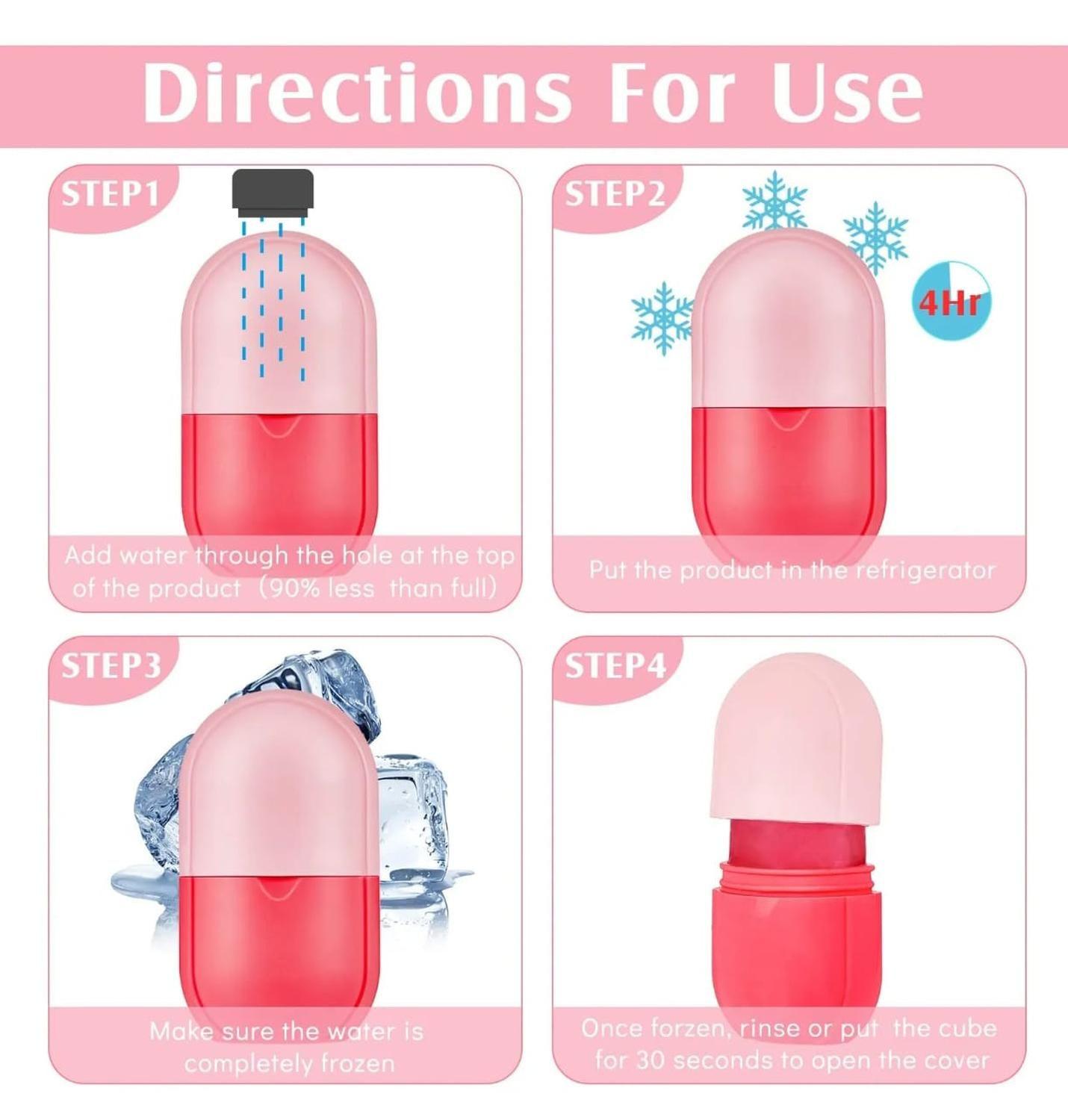 Molde De Hielo Para La Cara Rodillo De Hielo Facial-3