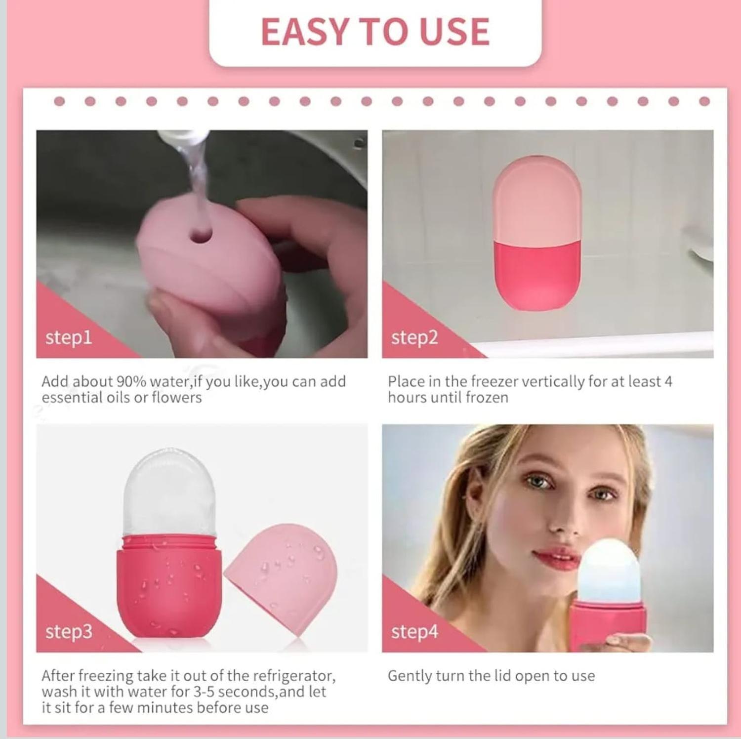 Molde De Hielo Para La Cara Rodillo De Hielo Facial-4