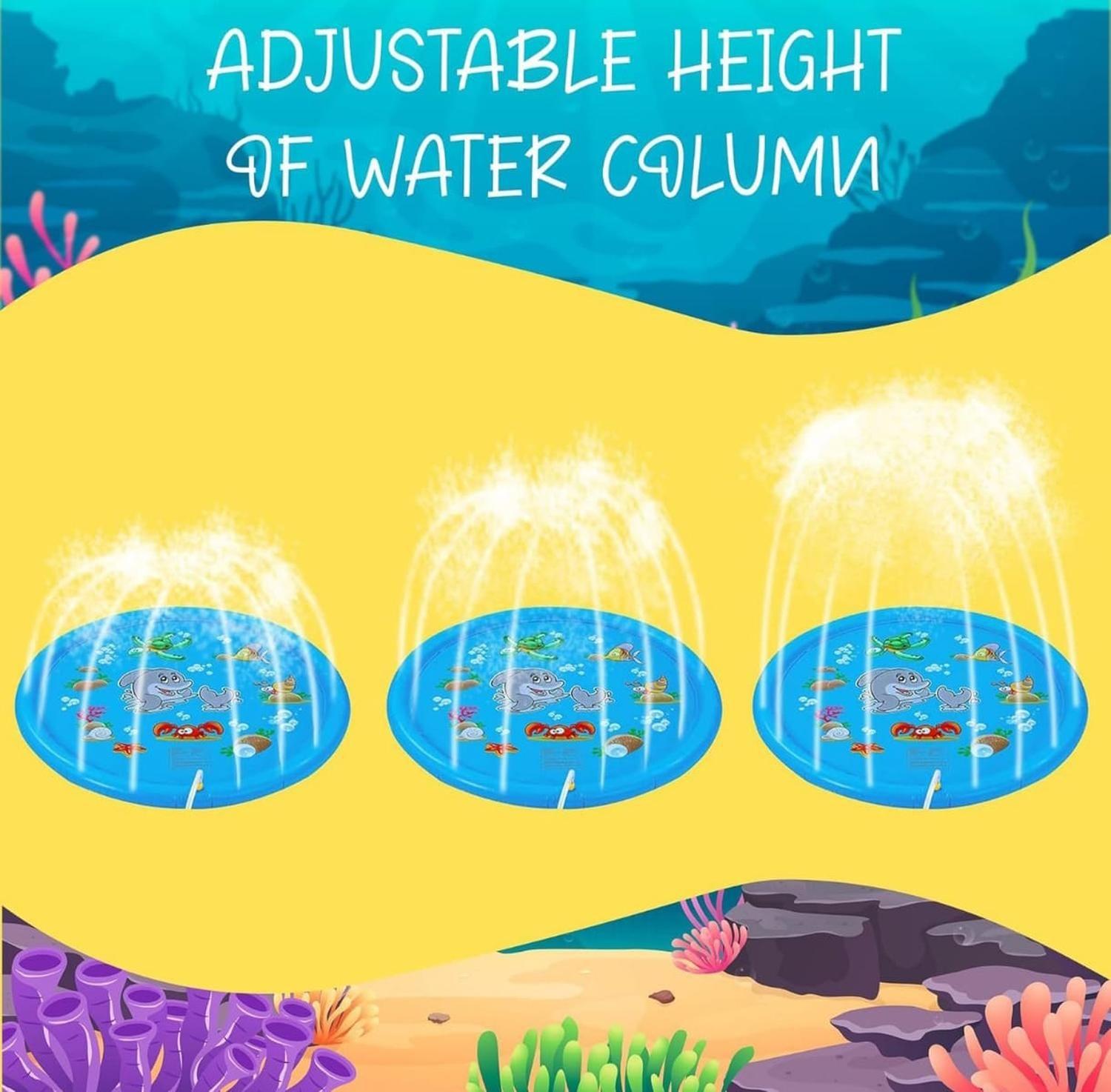 Alfombra Lanza Agua Piscina Niños 170CM-2
