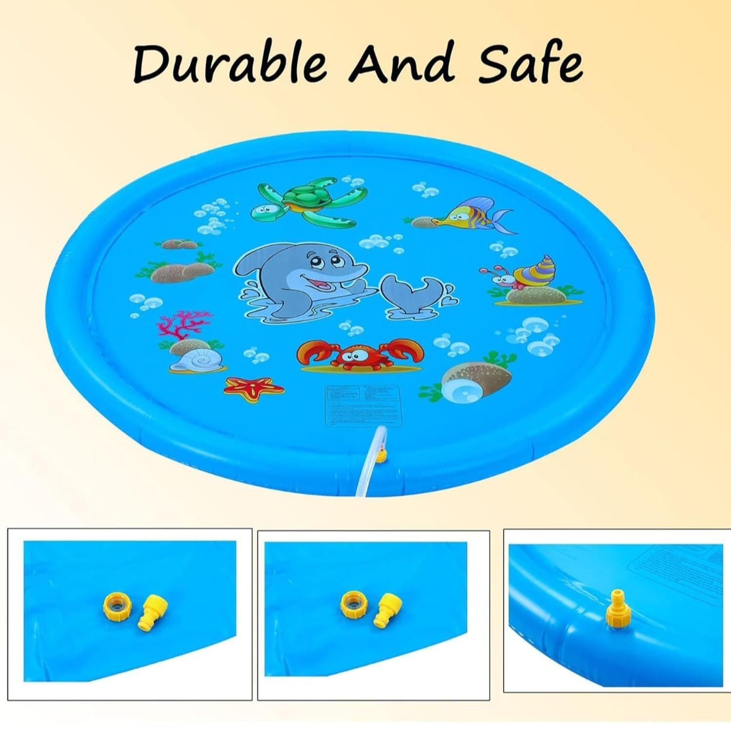 Alfombra Lanza Agua Piscina Niños 170CM-3