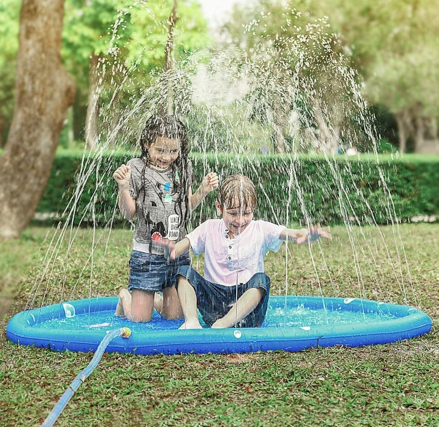 Alfombra Lanza Agua Piscina Niños 170CM-4