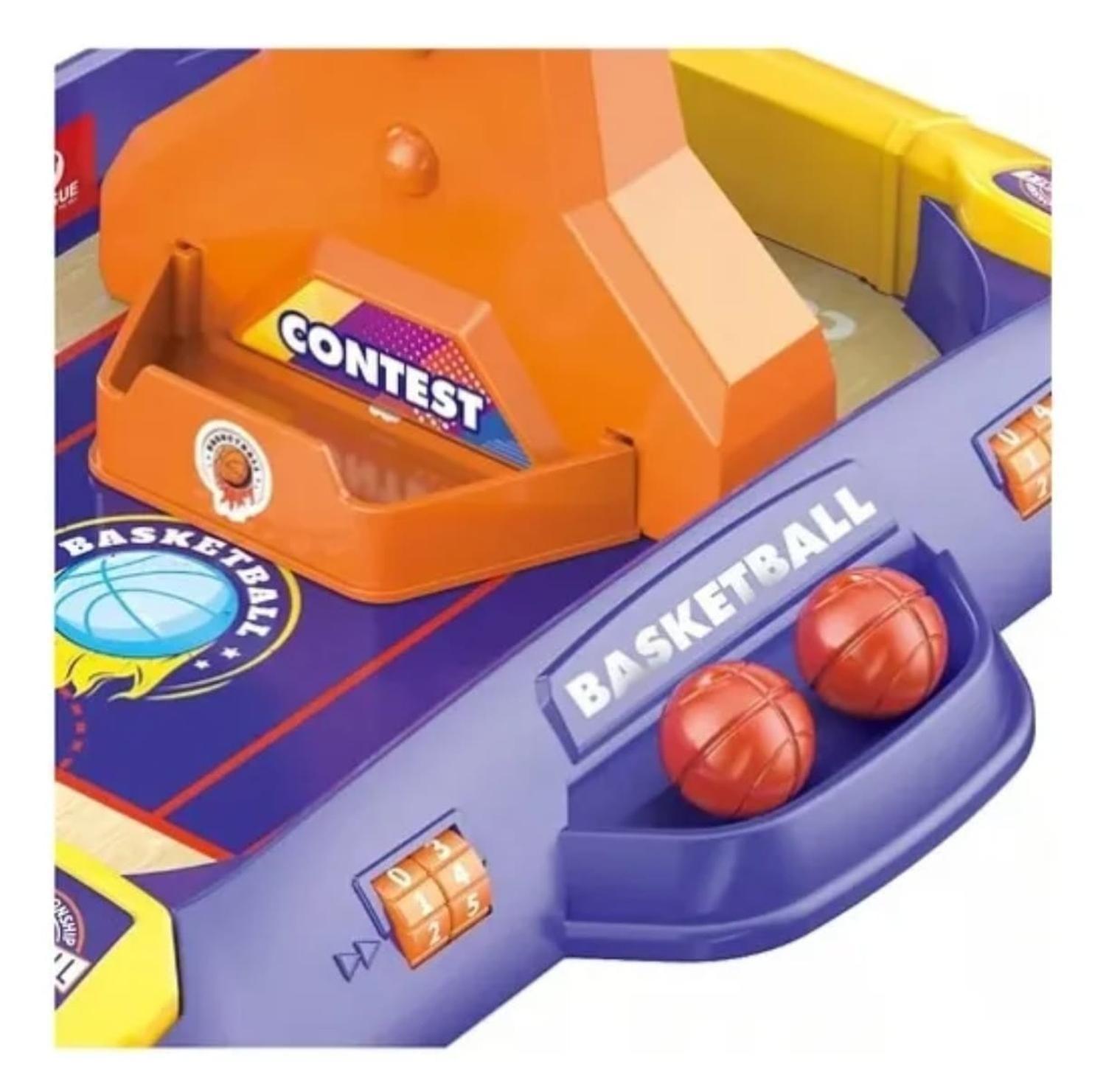 Juego De Mesa Basketball Infantil Mini Arcade Lanza Pelotas-2