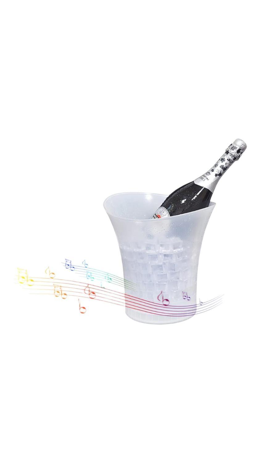 Hielera Cubetera Con Parlante Bluetooth Y Luz led RGB-0