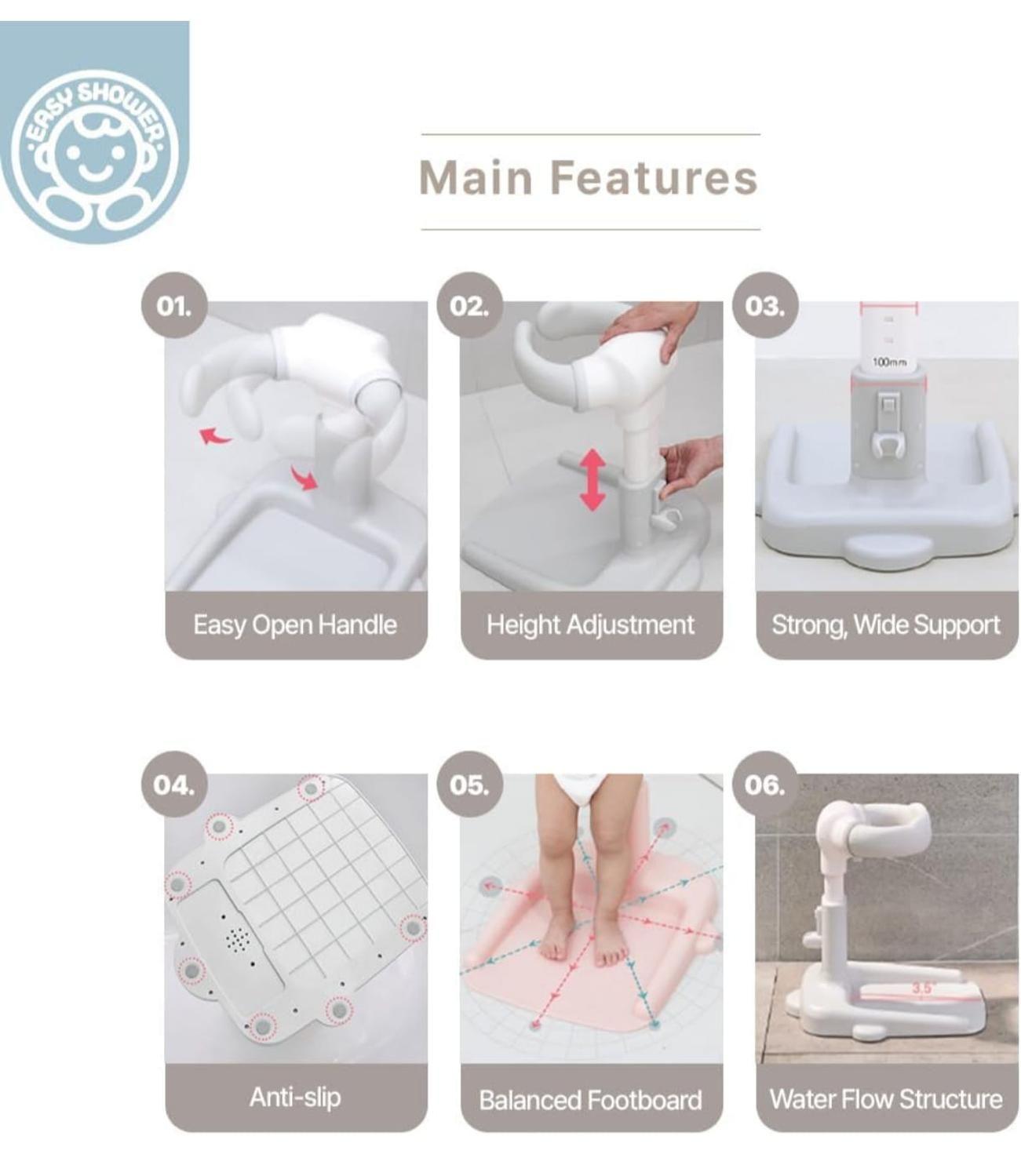Bañera Soporte De Pie Para Ducha Bebes-3