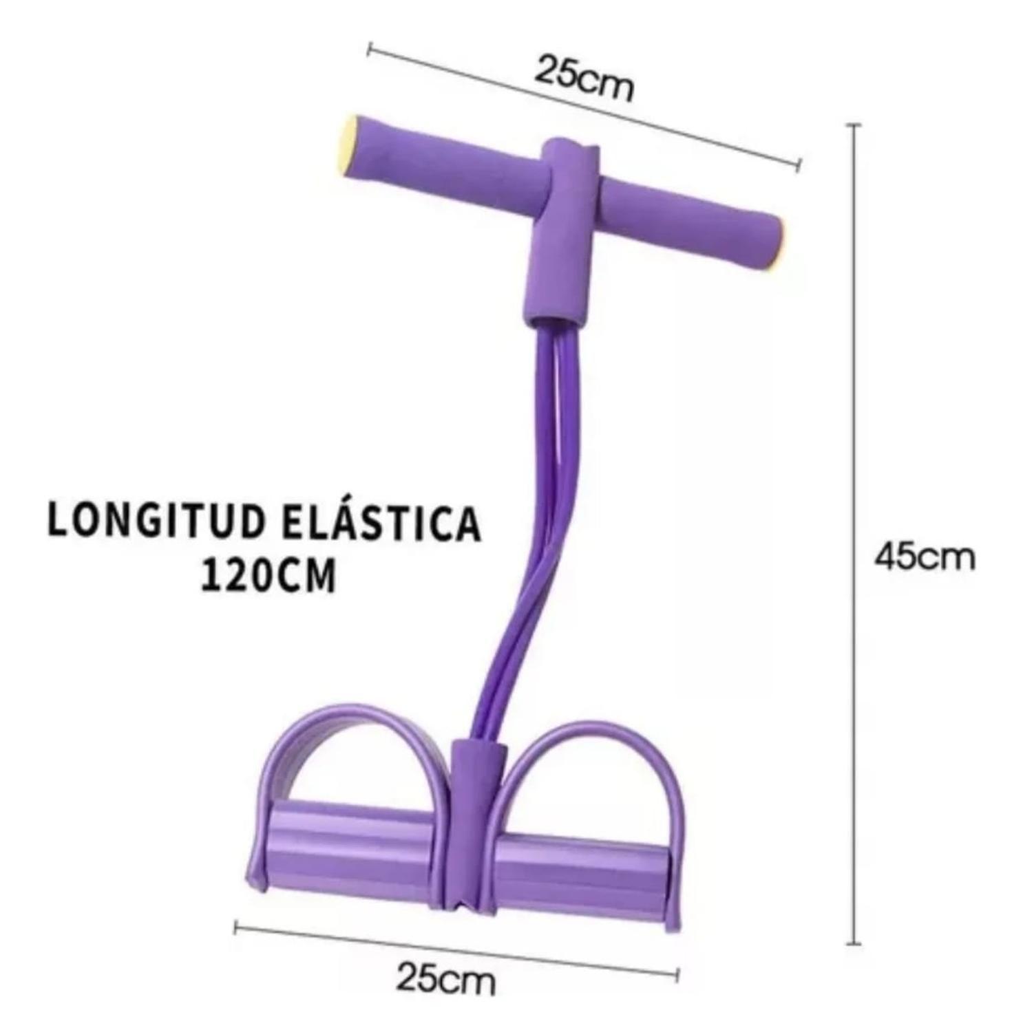 Cuerda Elastica De Resistencia Con Pedales Para Ejercicio En Casa-3