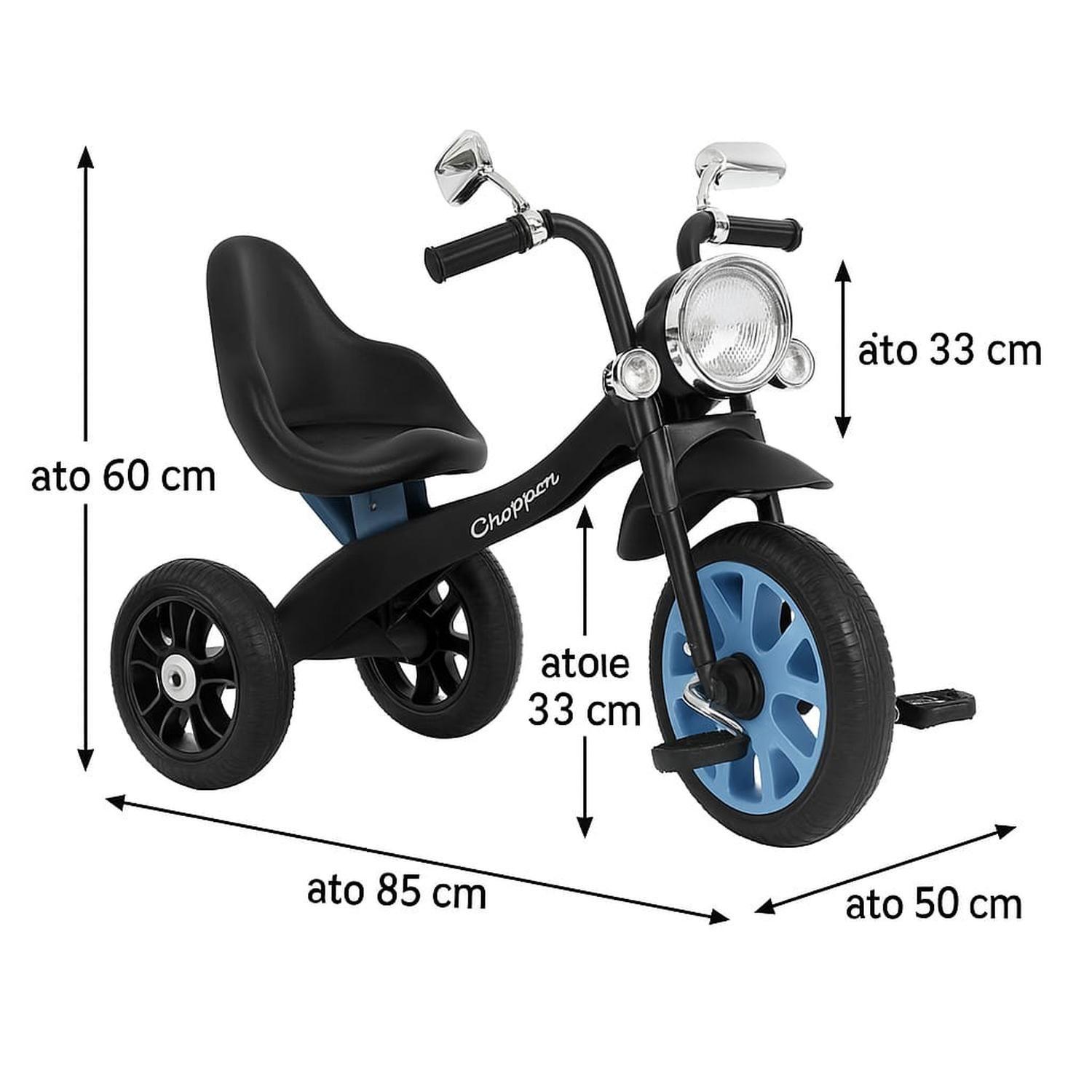 triciclo Infantil Tipo Moto Chopper Ruedas Anchas-2