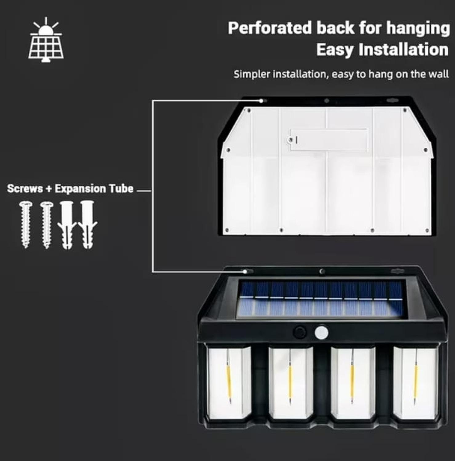 Farol Solar Led Con 4 Ampolletas-2