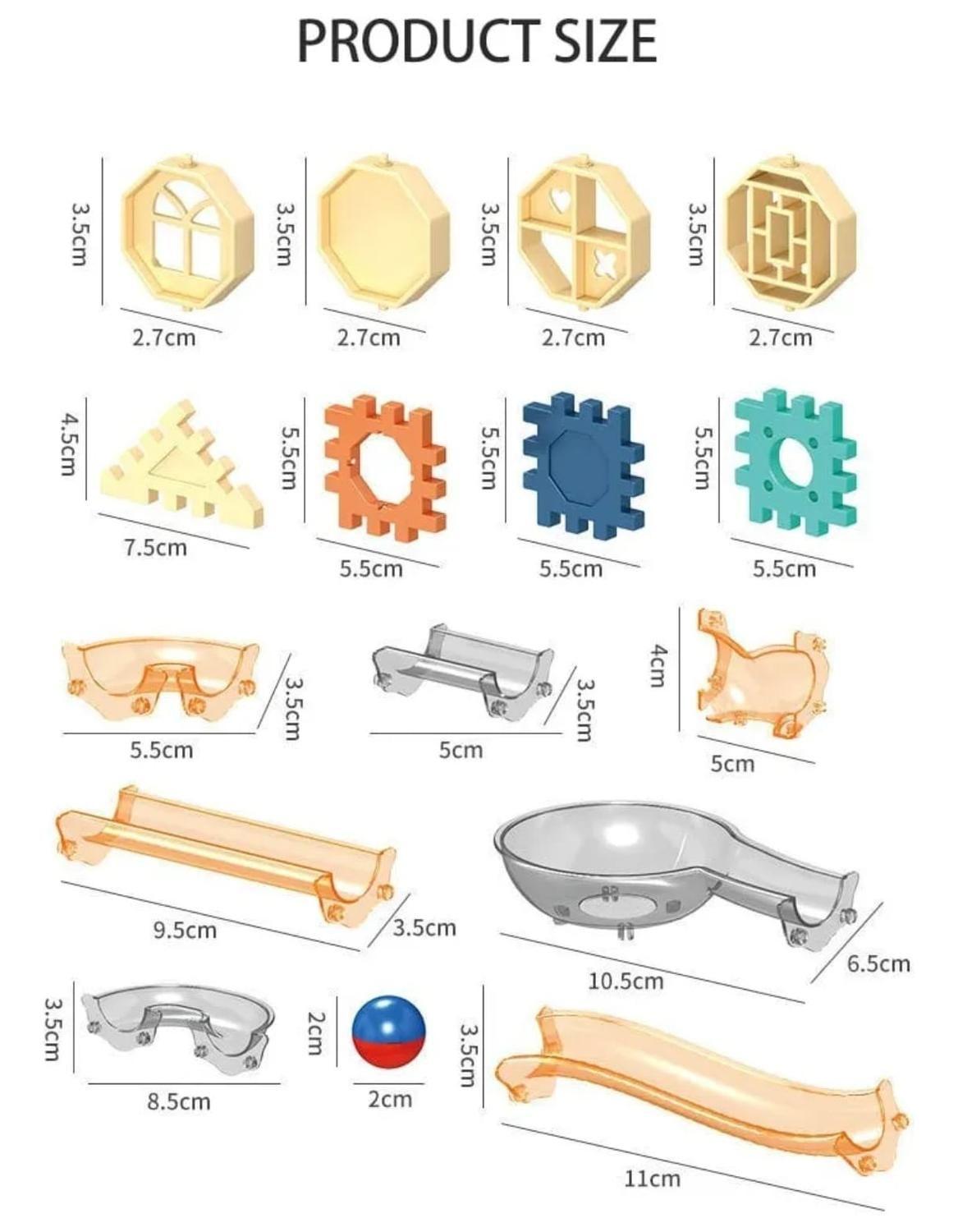 Bloques De Construccion Con Tubos 98 Piezas Para Niños-2