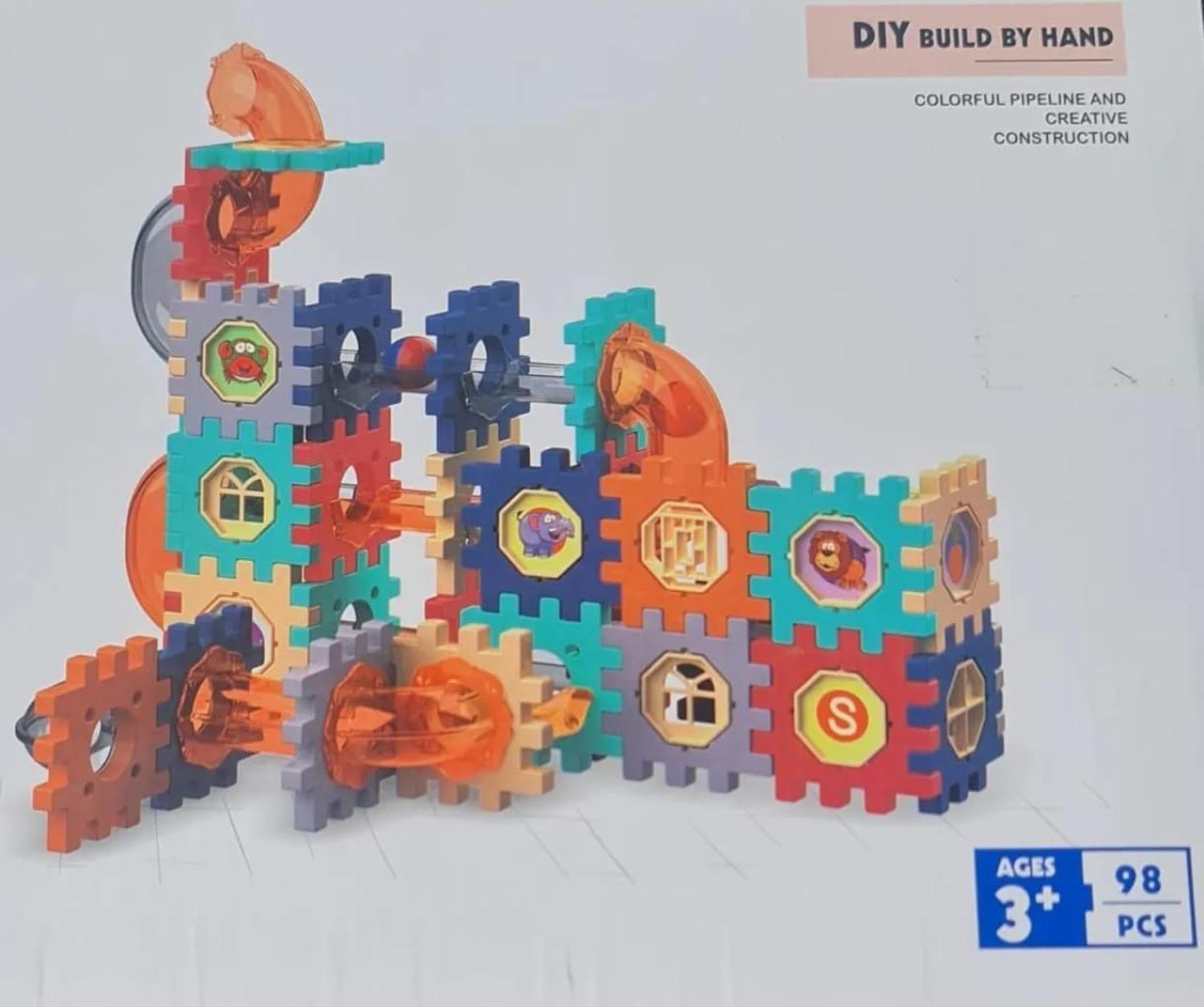 Bloques De Construccion Con Tubos 98 Piezas Para Niños-3