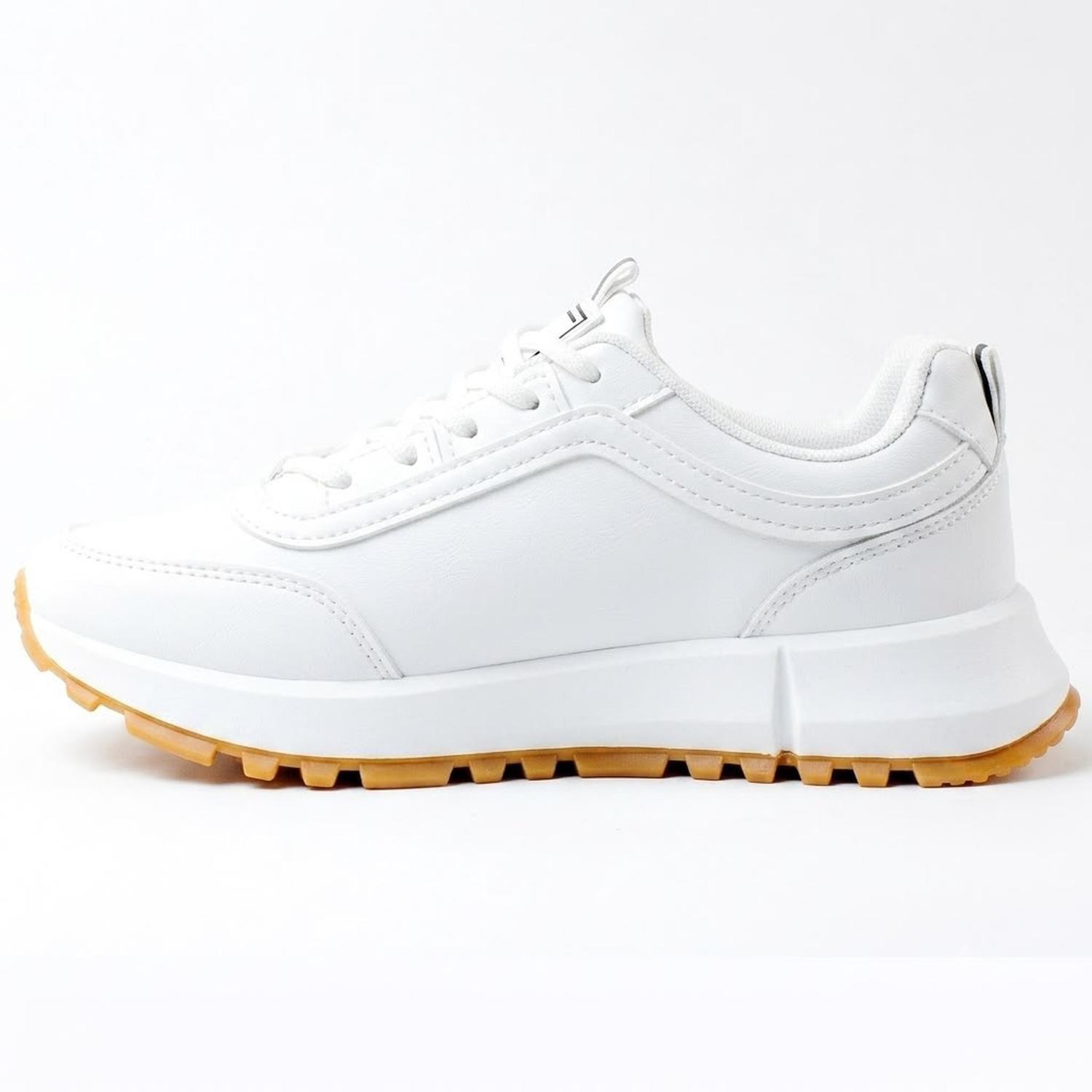 Zapatilla Deportiva Blanco Mujer Ecocuero Kioto S21-1