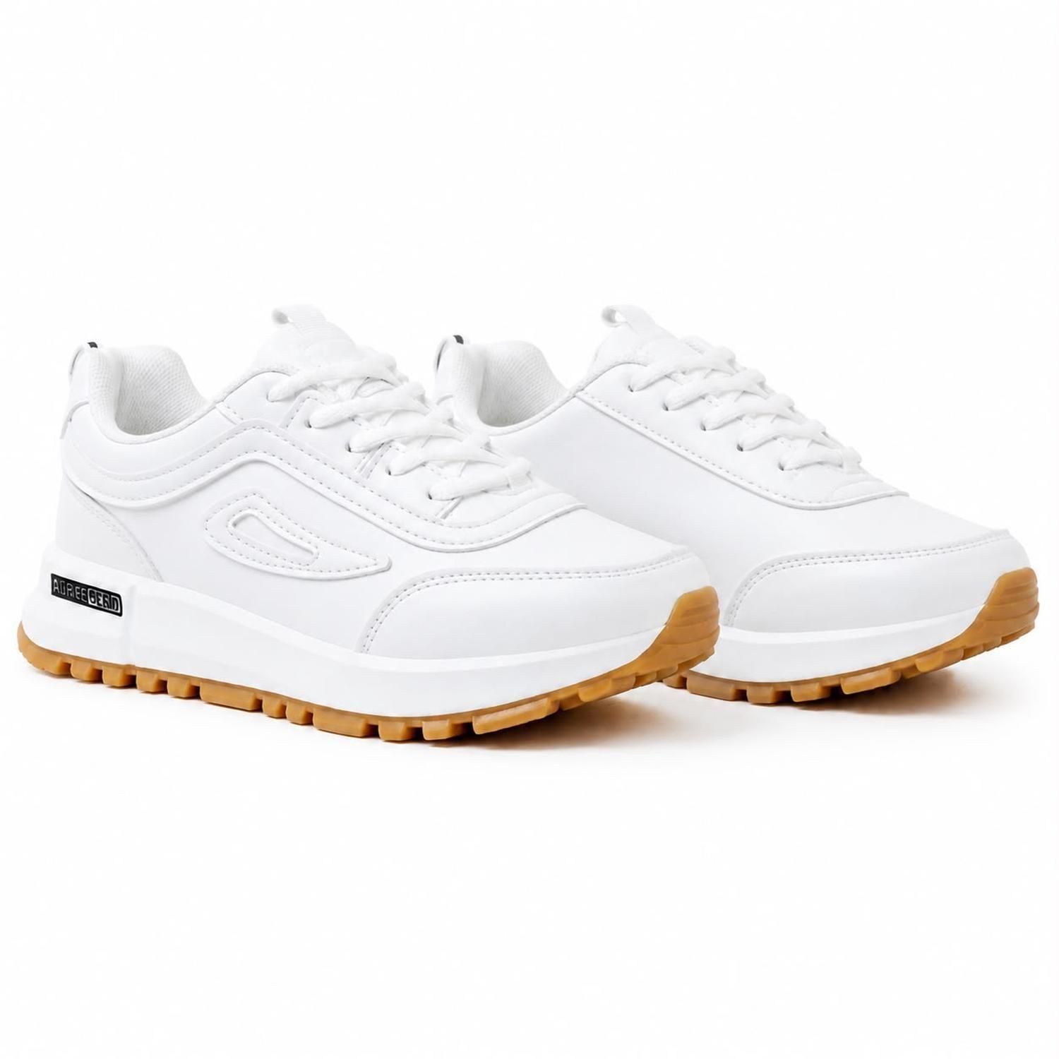 Zapatilla Deportiva Blanco Mujer Ecocuero Kioto S21-2