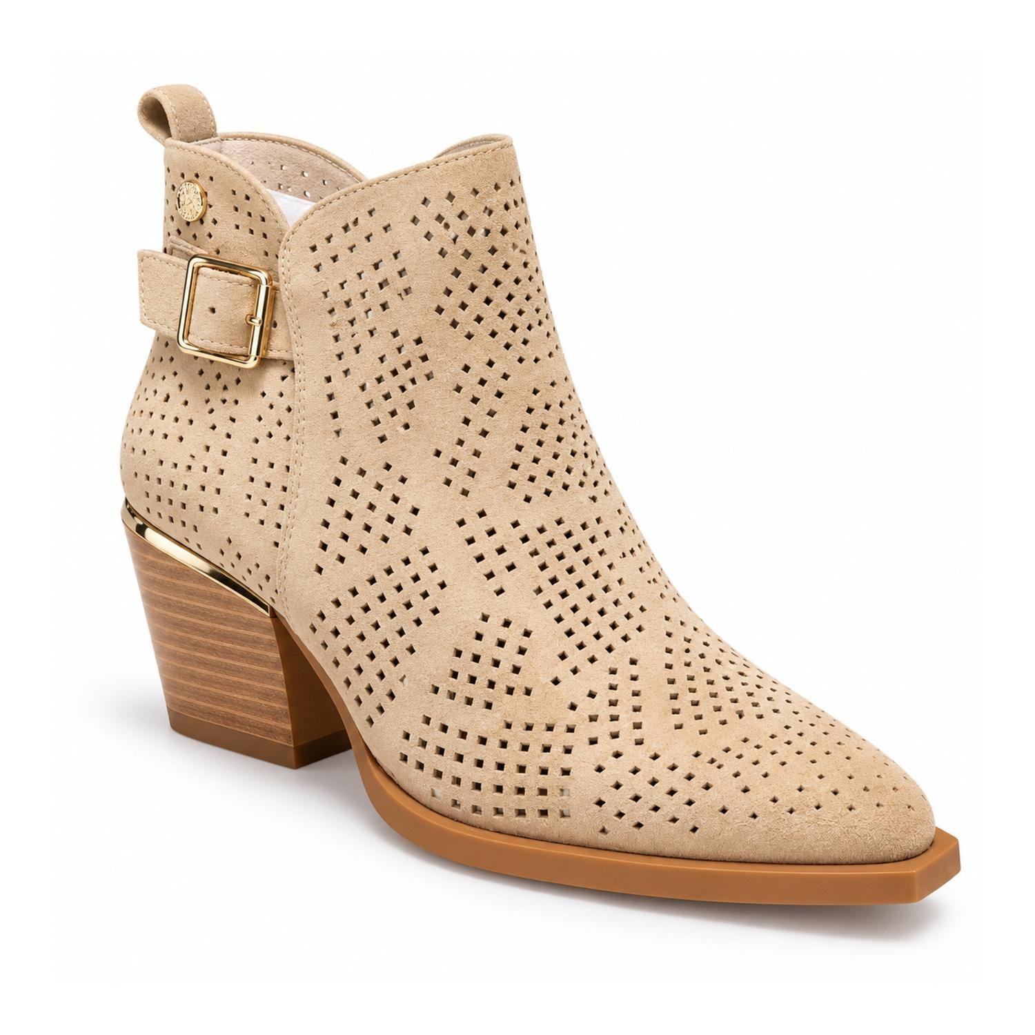 Bota Beige Mujer Casual Gamuza Dakota 26-54-2