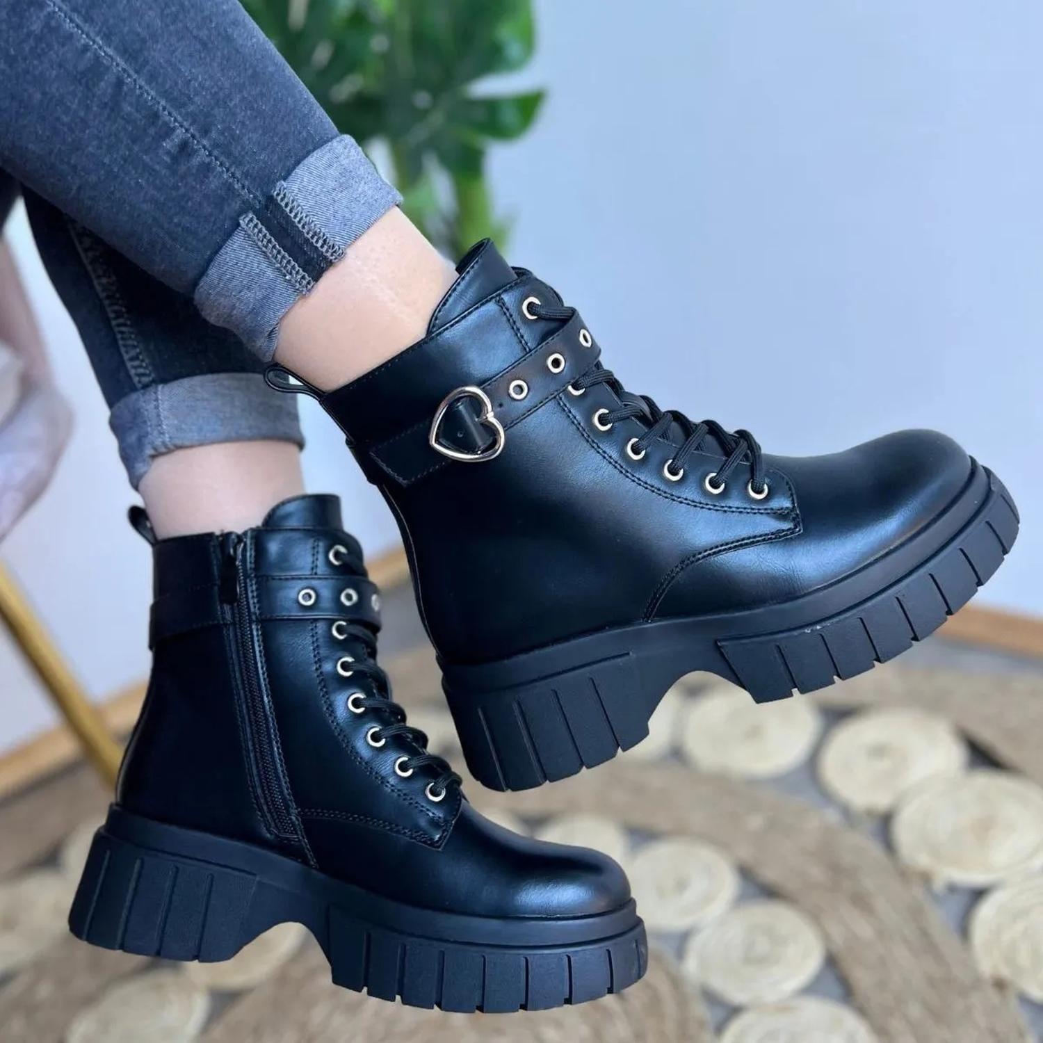 Bota Negro Mujer PU Roma 25-21-6