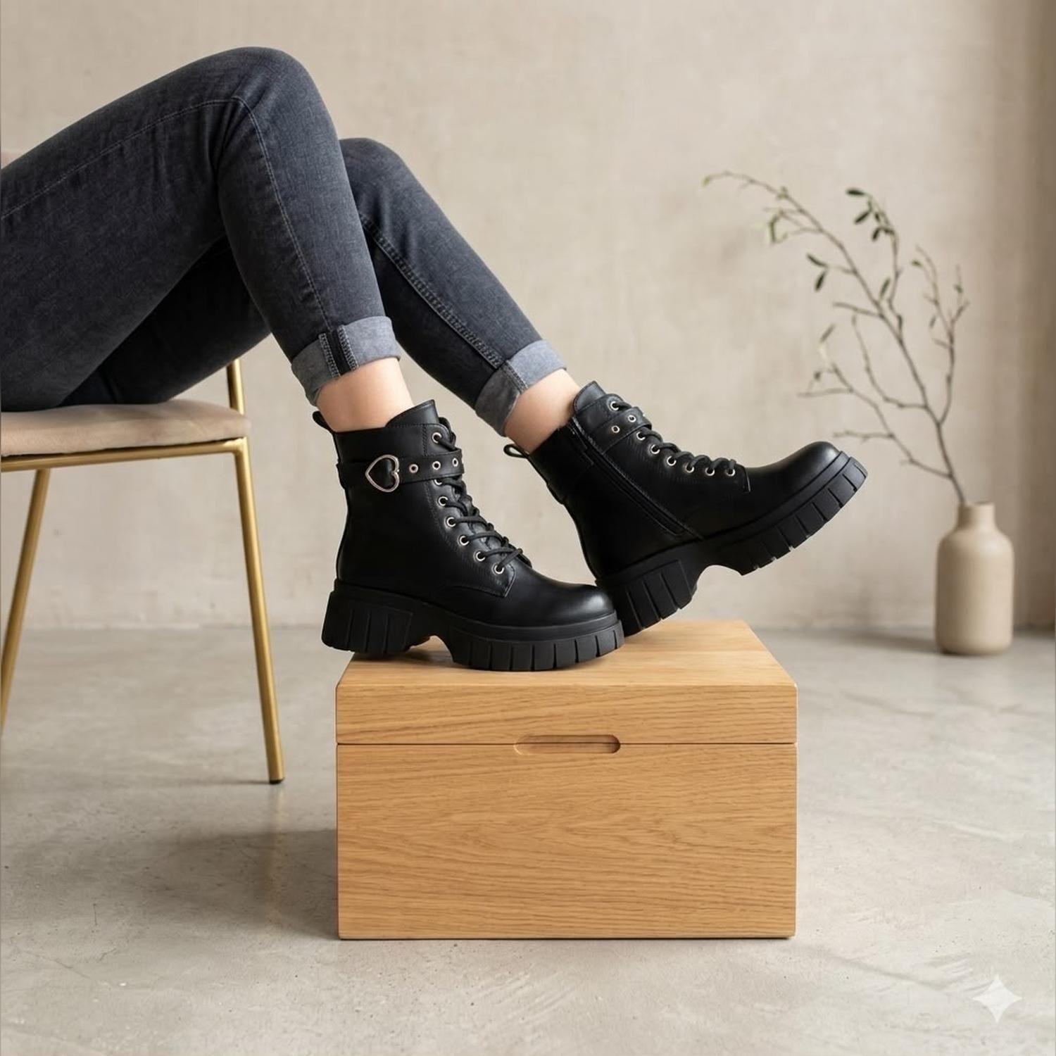 Bota Negro Mujer PU Roma 25-21-7