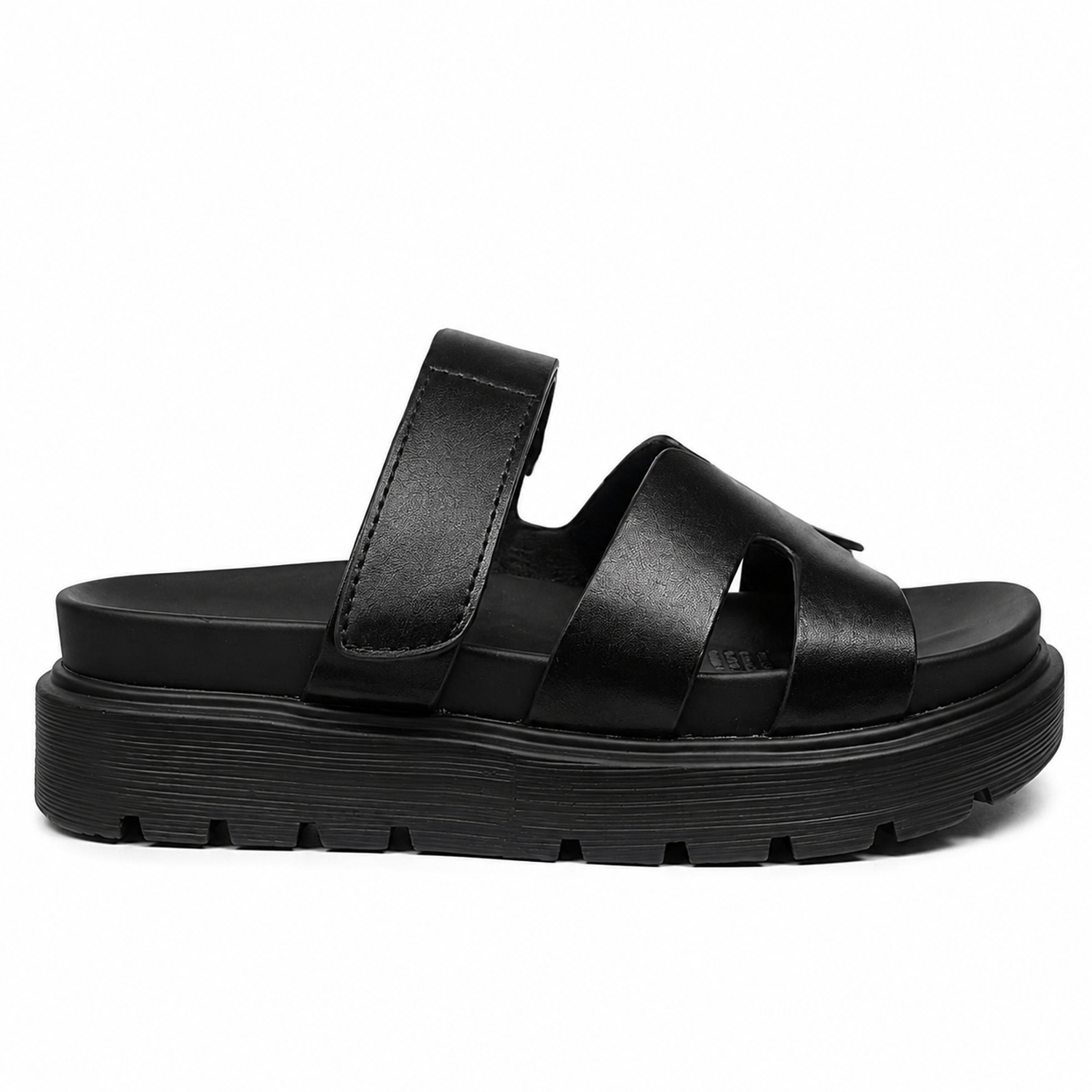 Sandalia Negro Mujer Ecocuero Amalfi T37-0