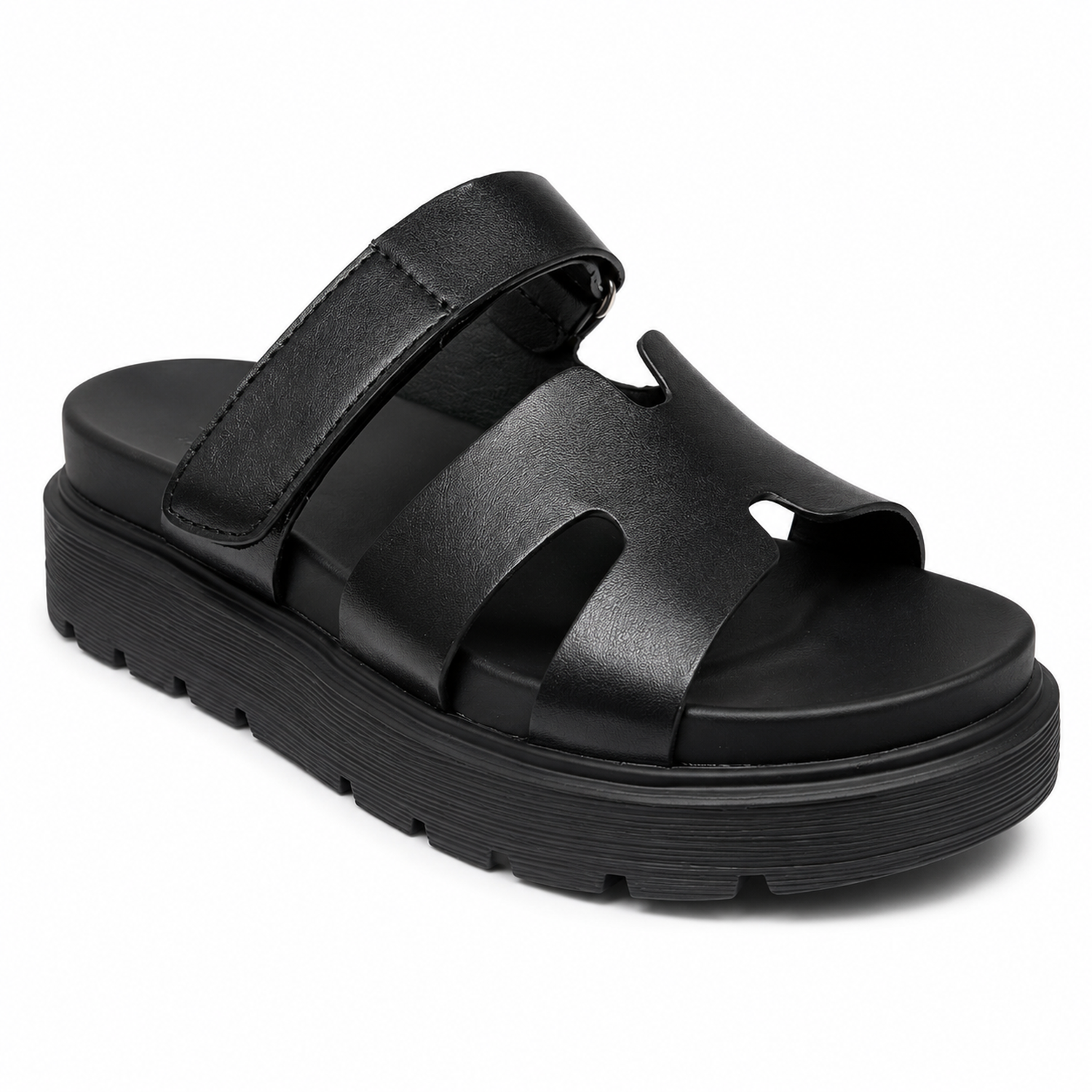 Sandalia Negro Mujer Ecocuero Amalfi T37-1