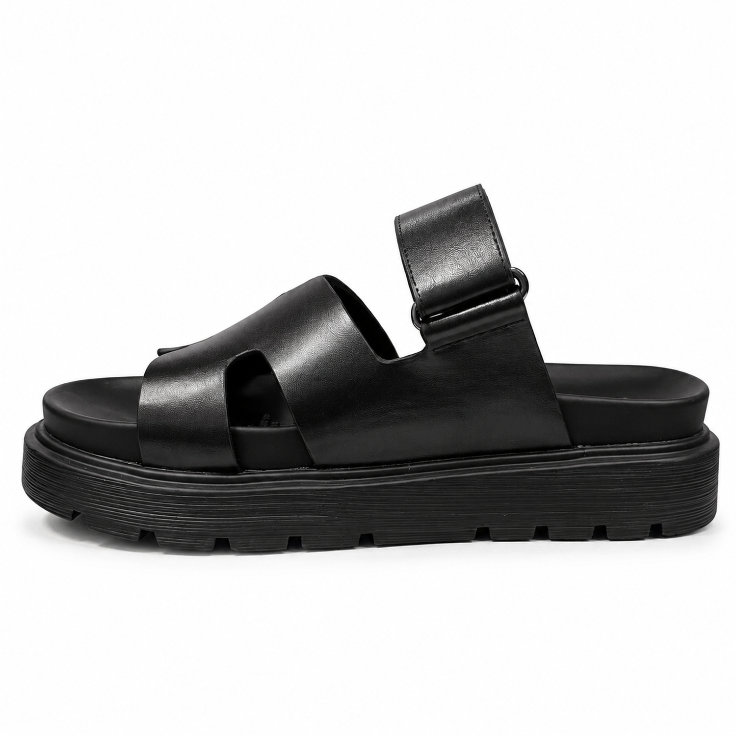 Sandalia Negro Mujer Ecocuero Amalfi T37-2