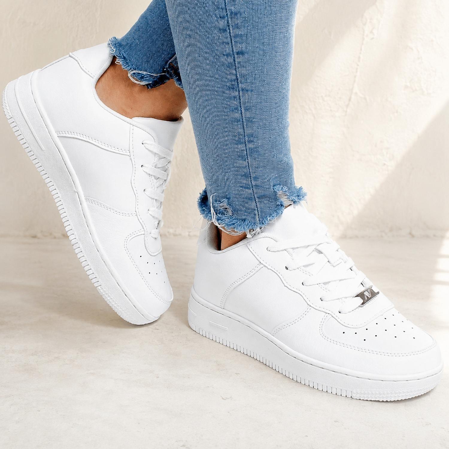 Zapatilla Urbana Blanco Ecocuero Boston 1680-3