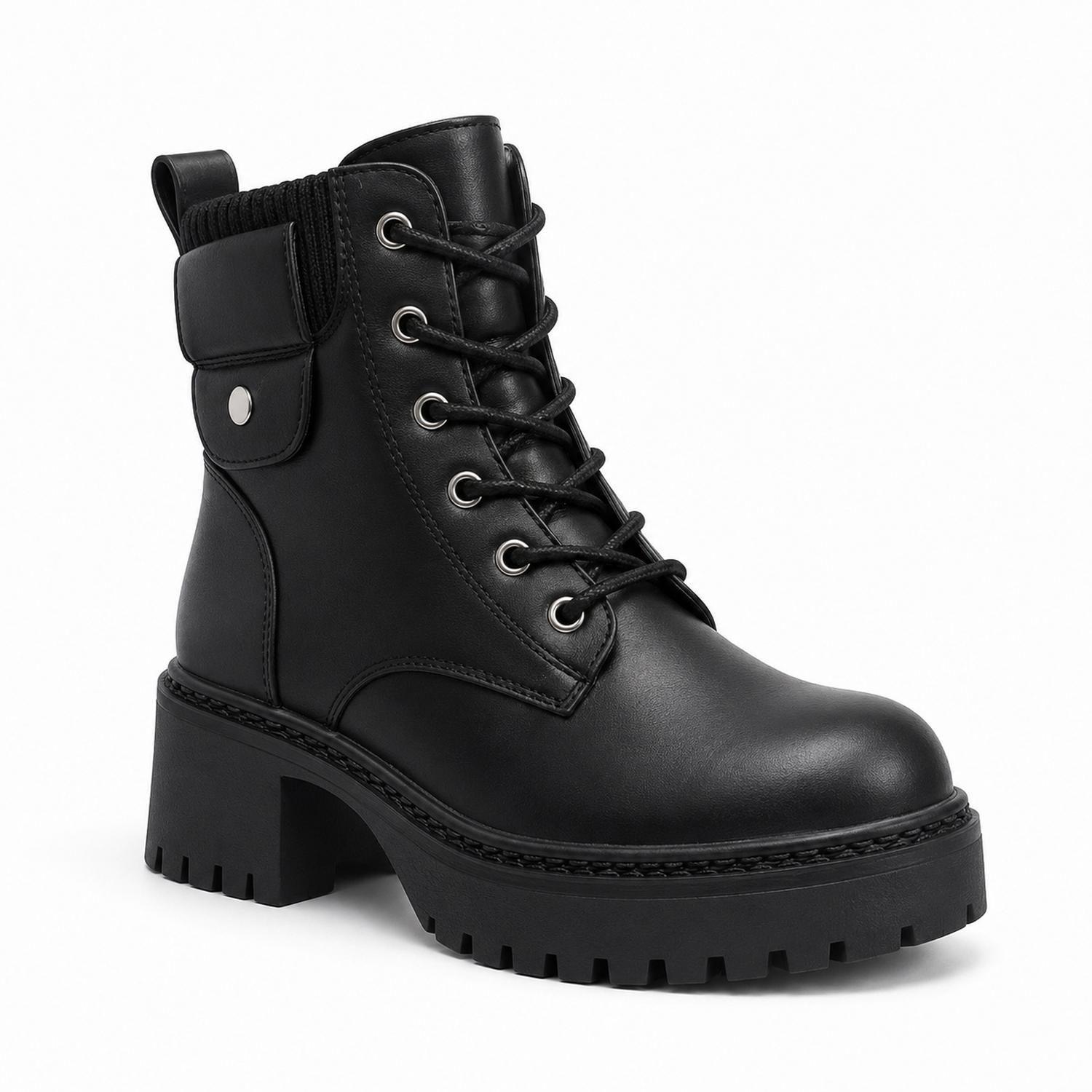 Bota Negro Mujer Ecocuero Turín 25-33-2