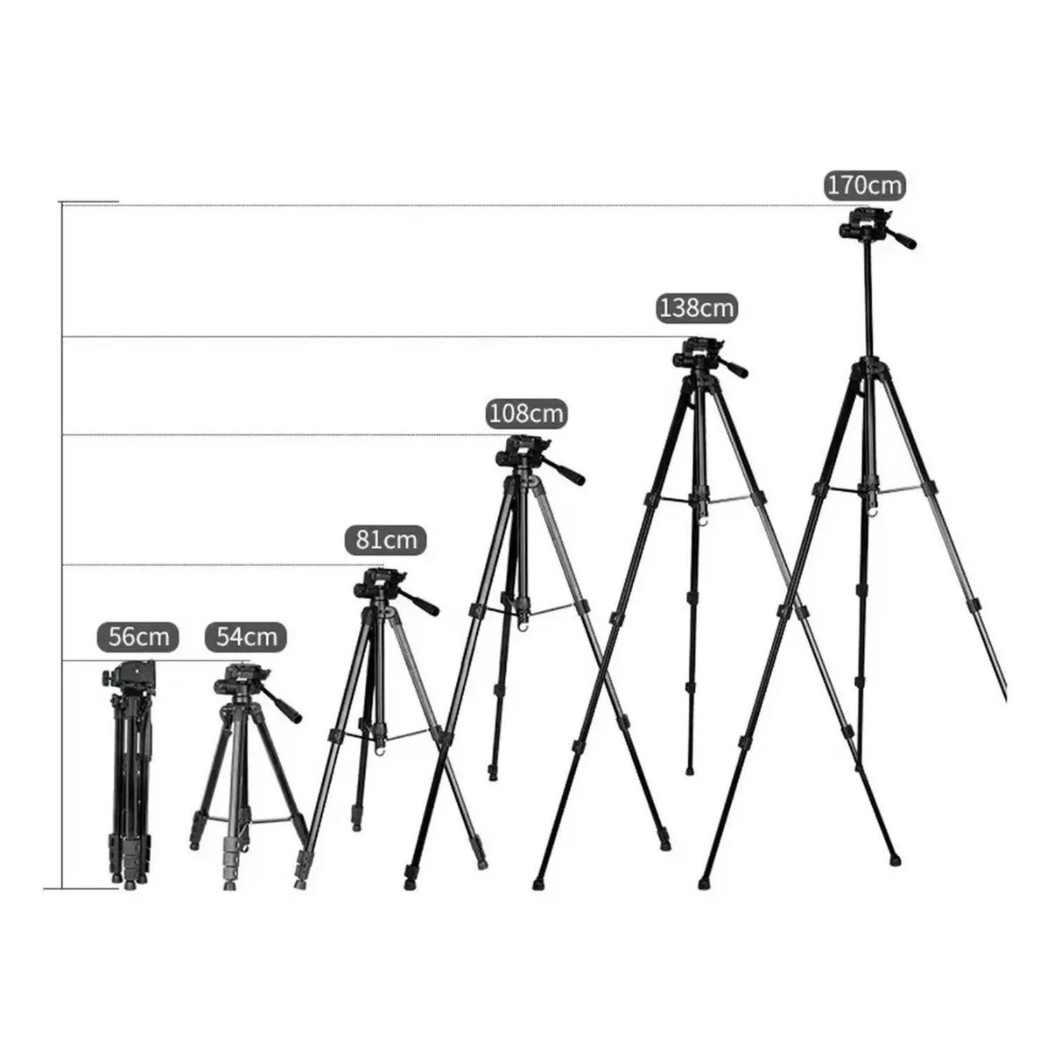 Trípode Profesional Plegable 170 cm para Cámara y Video SS11-4