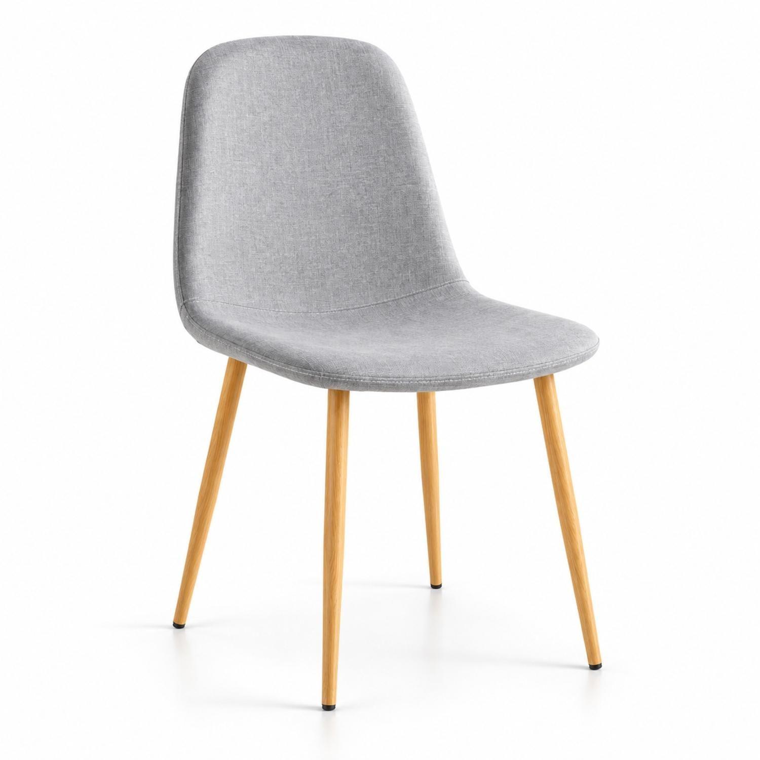 Silla Comedor Scoob Lino Patas Metal Tono Madera-0