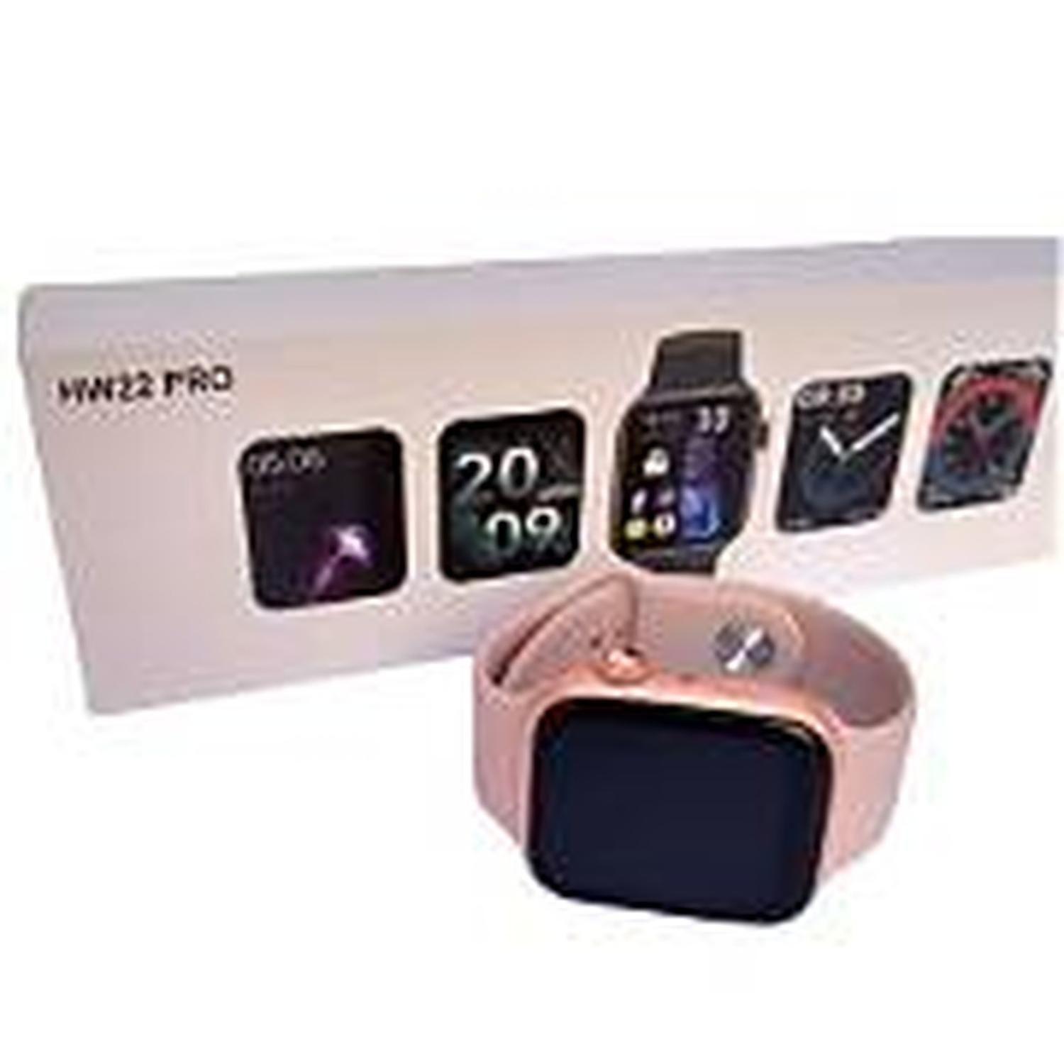 Reloj Smartwatch Inteligente HW22 Pro 44 mm Rosado-2