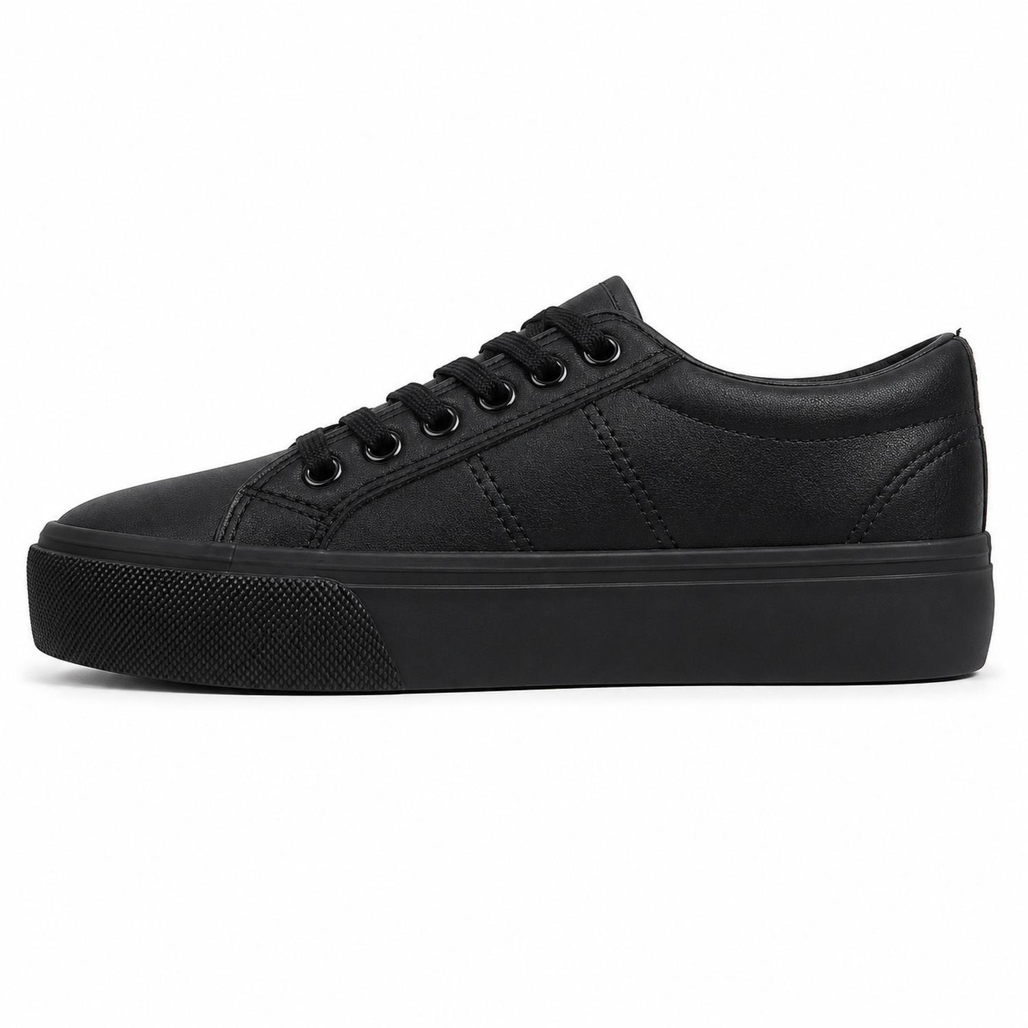 Zapatilla Negro Unisex Ecocuero Brooklyn LD06-1