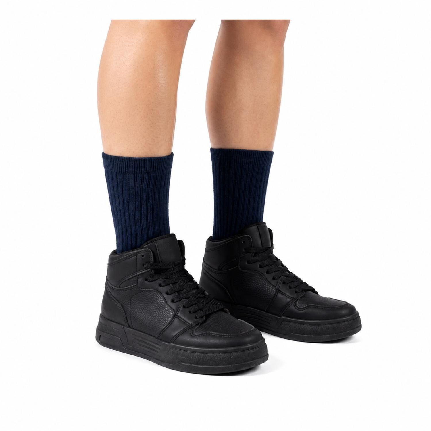 Zapatilla Negro Unisex Ecocuero Austin M63-3